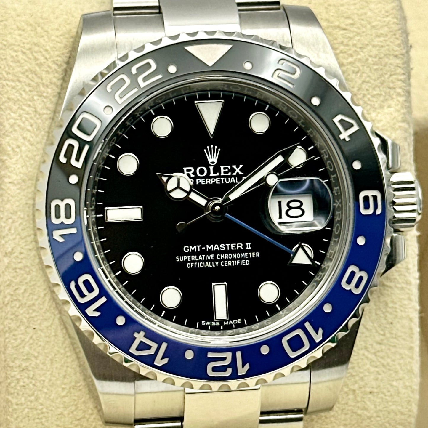 GMT Master II Batman Ref 116710BLNR 2018