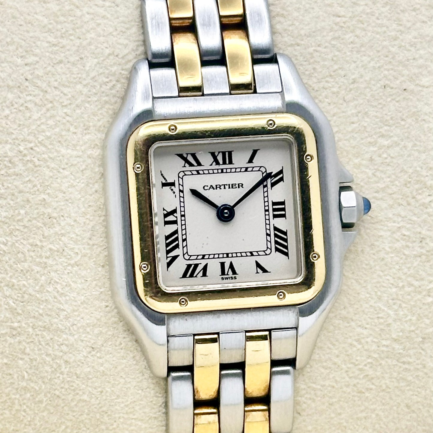 Panthère Two Row White Romans 18K Yellow Gold Ref 1120 1994