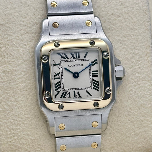 Santos Galbée White Romans 18K Yellow Gold Ref W20012C4 2008