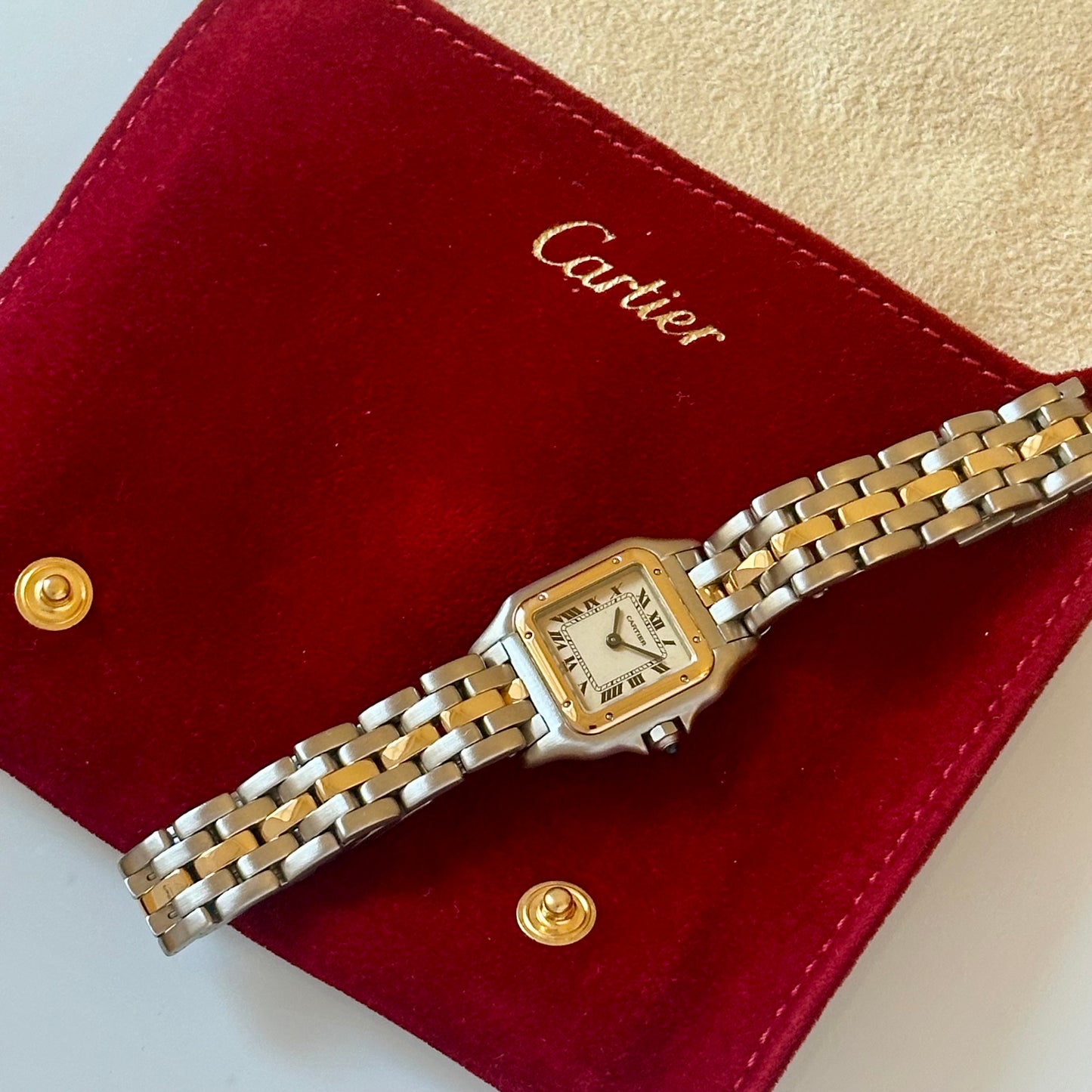 Panthére Small Single Row 18K Yellow Gold Two Tone Ref 1057917