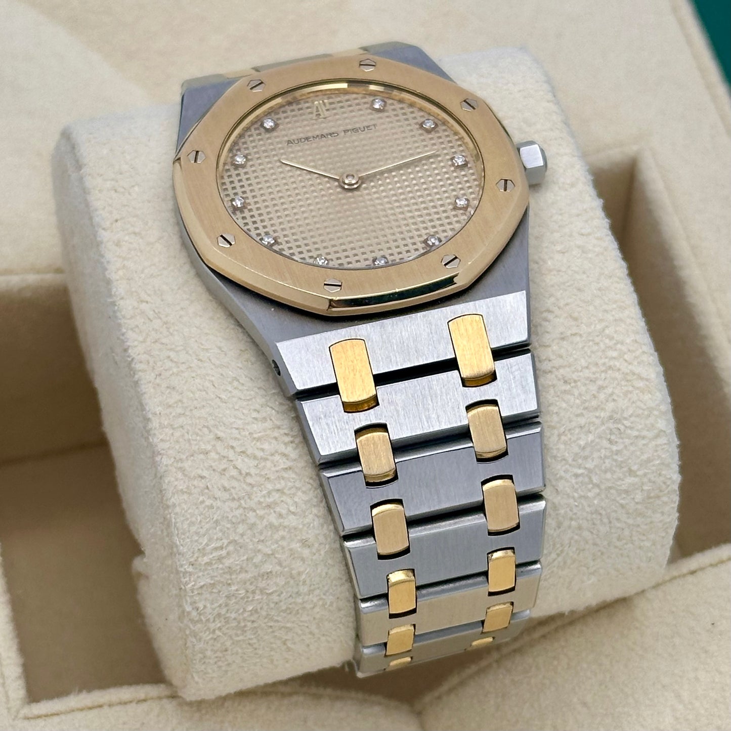 Royal Oak Champagne Diamond 18K Yellow Gold Two Tone Ref 56303SA 1990