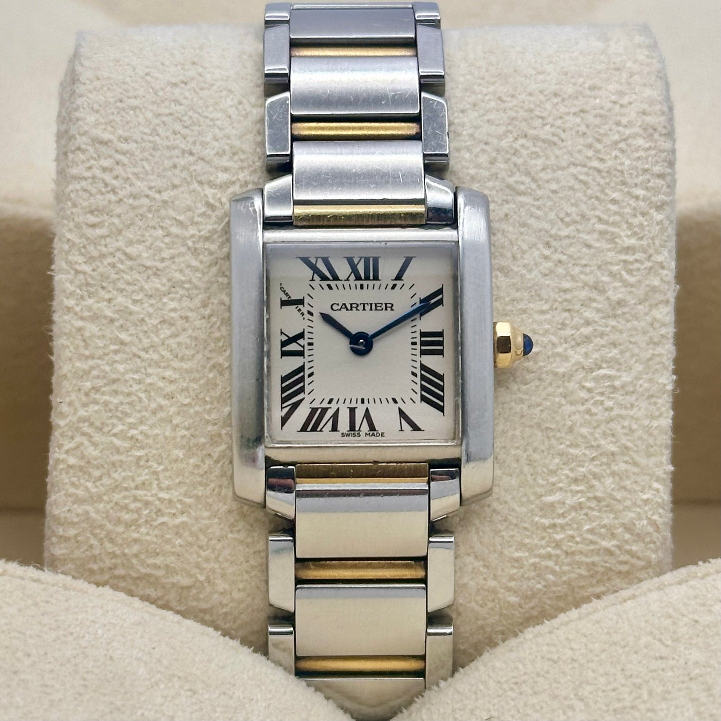 Tank Française Small 18K Yellow Gold Two Tone Ref 2384 1990