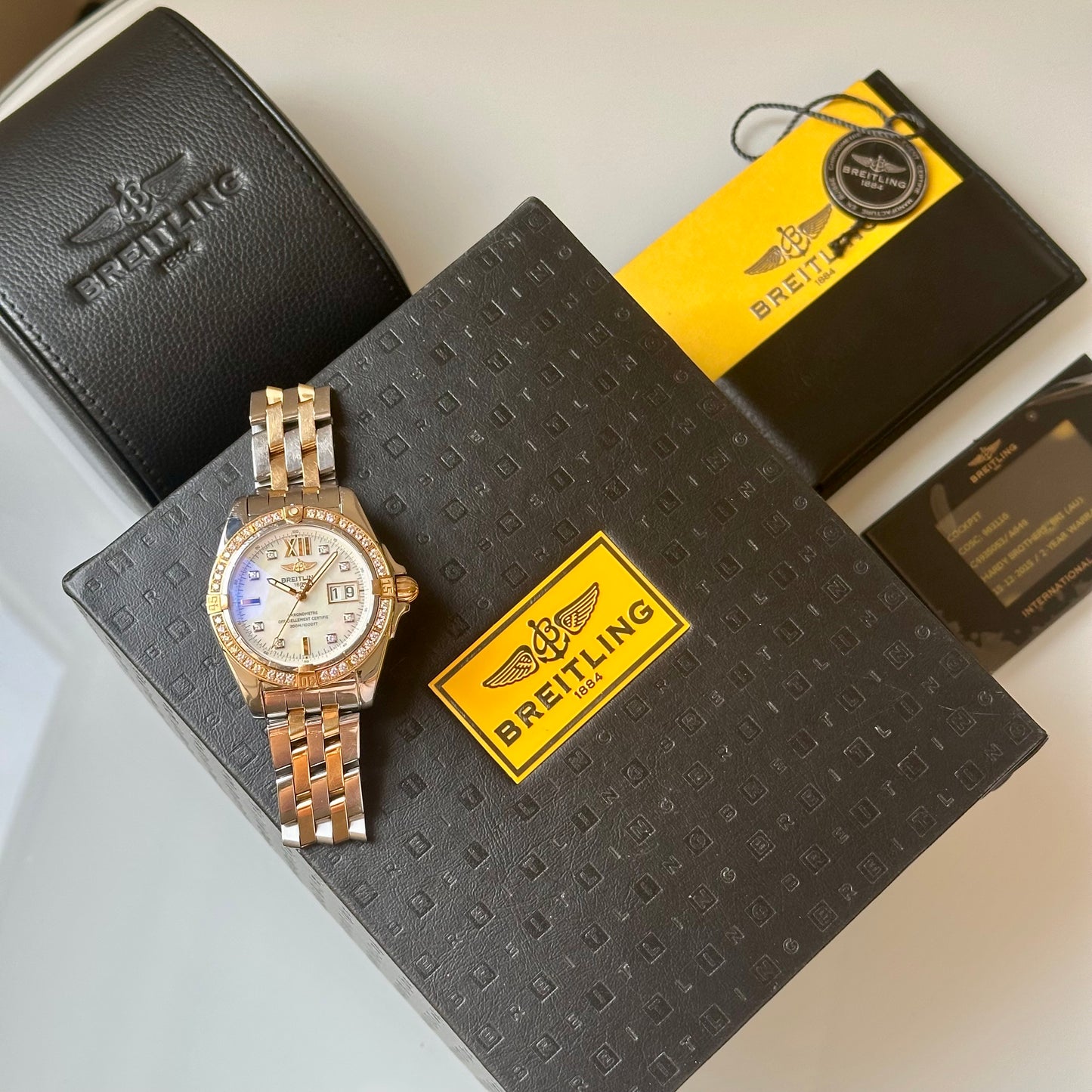 Cockpit Rose Gold MOP Diamond Bezel Ref C4935053/A649 2015