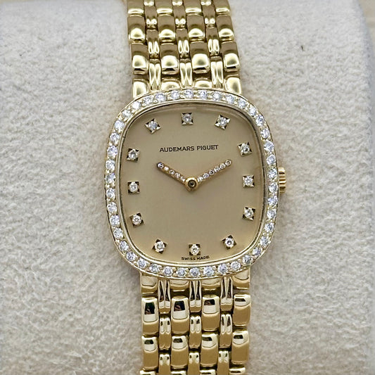 Ladies Cobra 18K Yellow Gold Diamond Bezel Manual Winding
