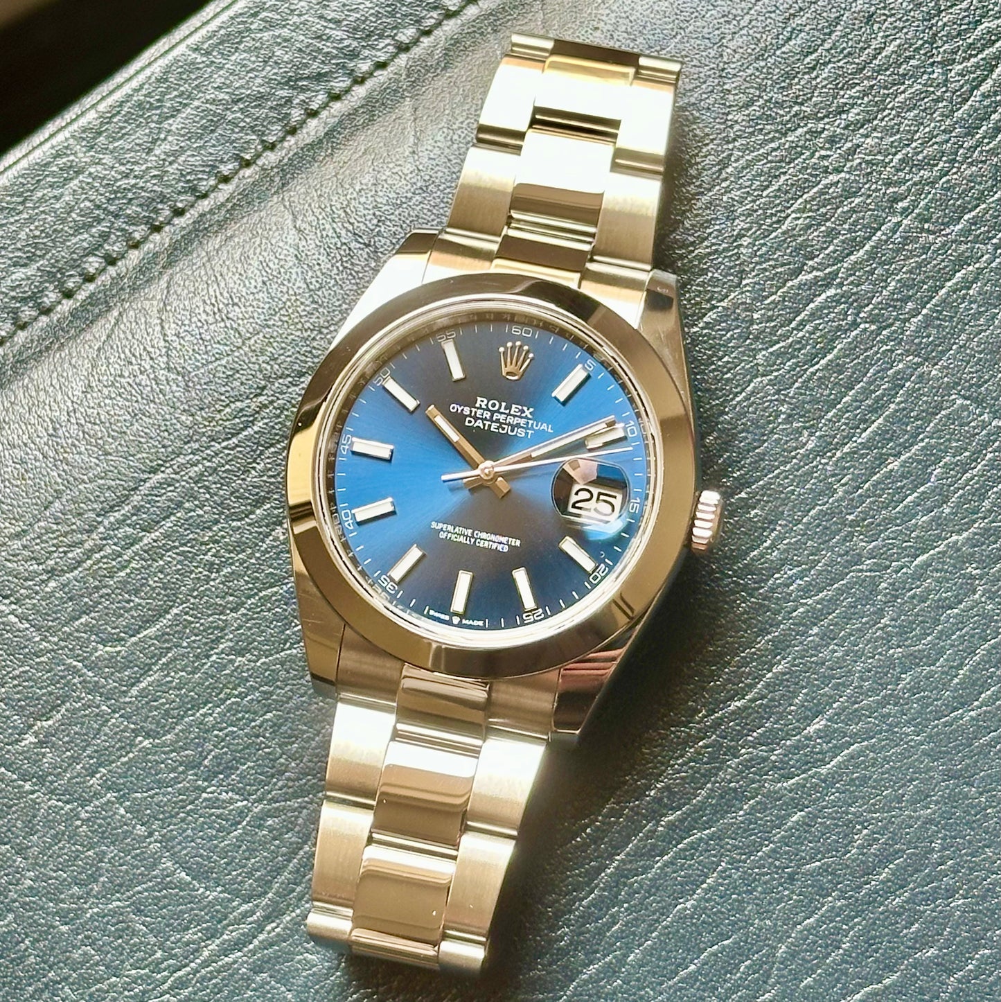 Datejust 41 Blue Sunburst Ref 126300 2022
