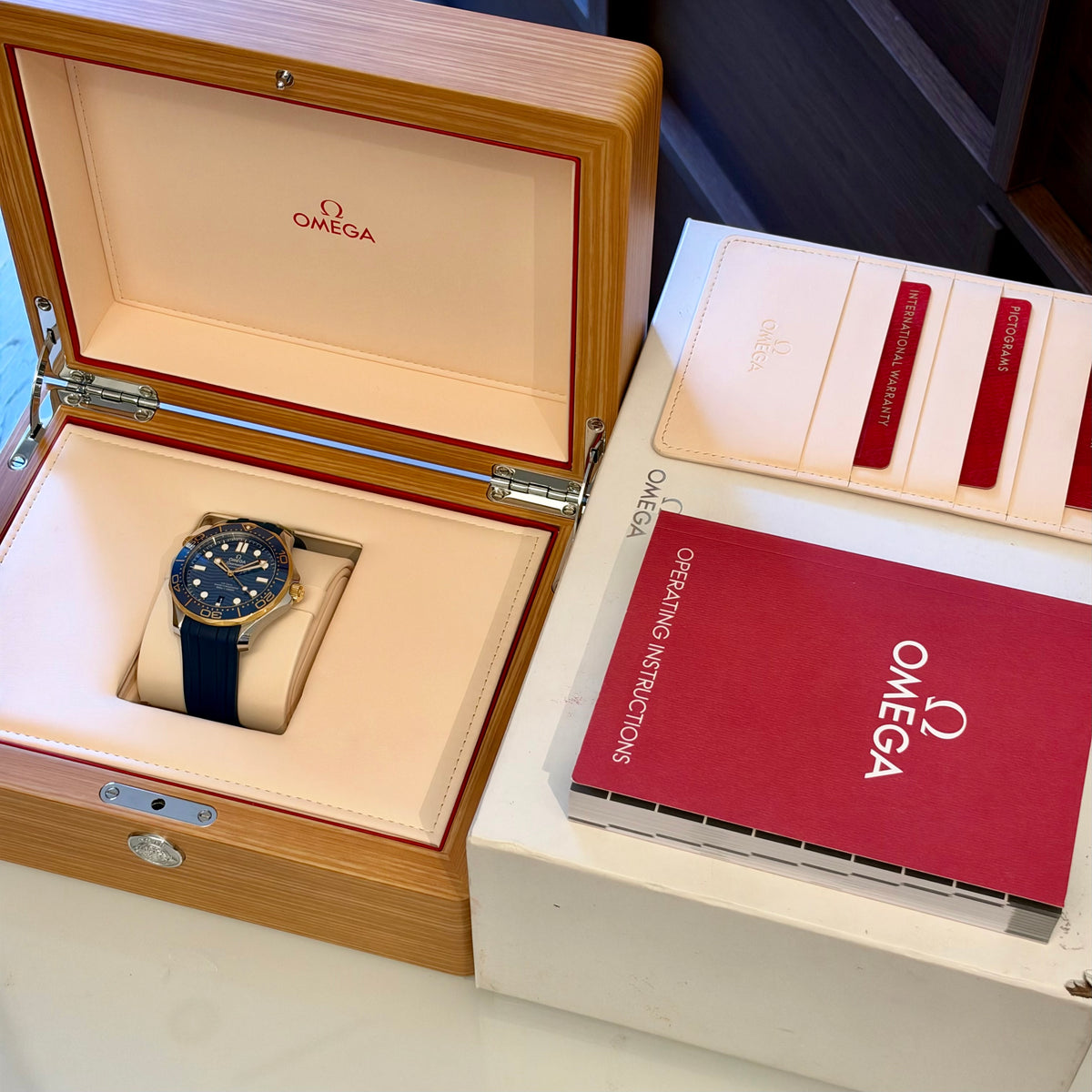 Seamaster 300 Blue 18K Yellow Gold Ref 210.22.42.20.03.001 2025