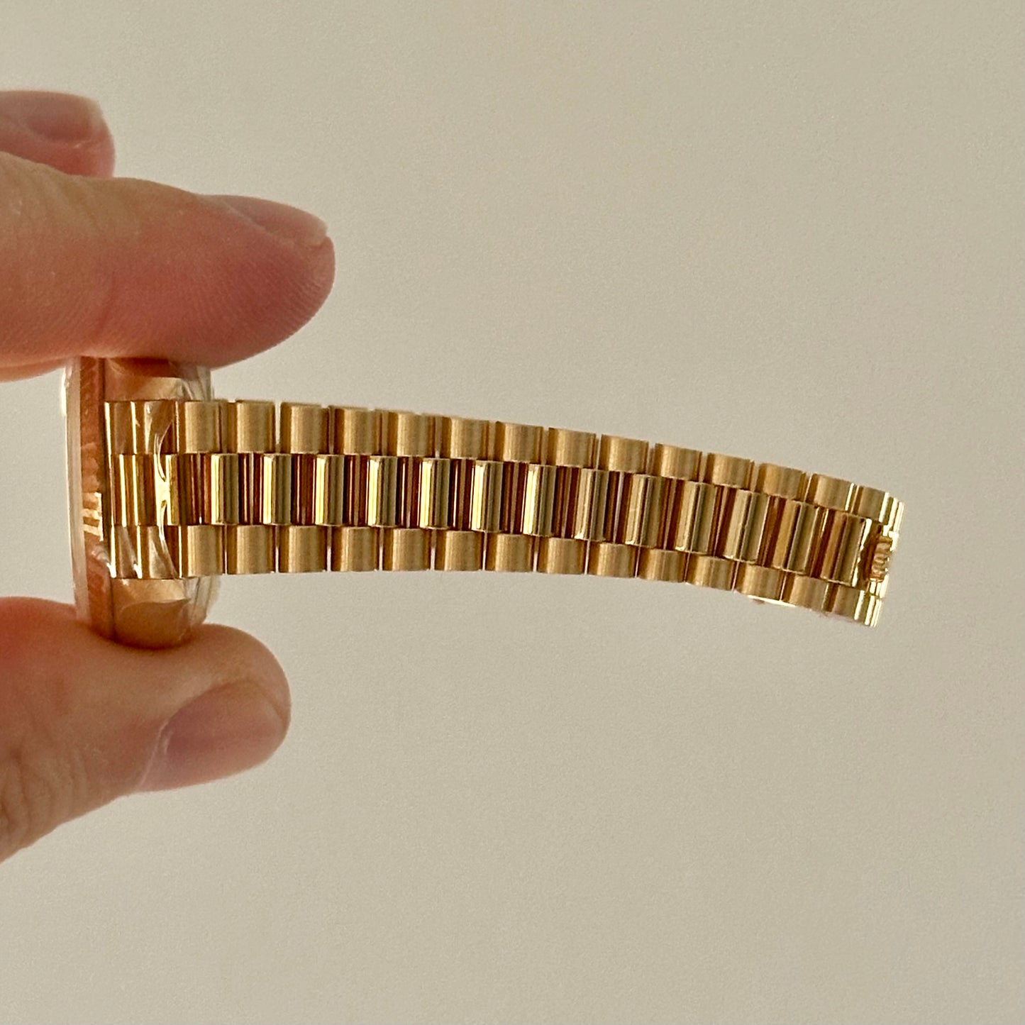 Lady-Datejust 26 Champagne 18K Yellow Gold President Ref 69178 1995