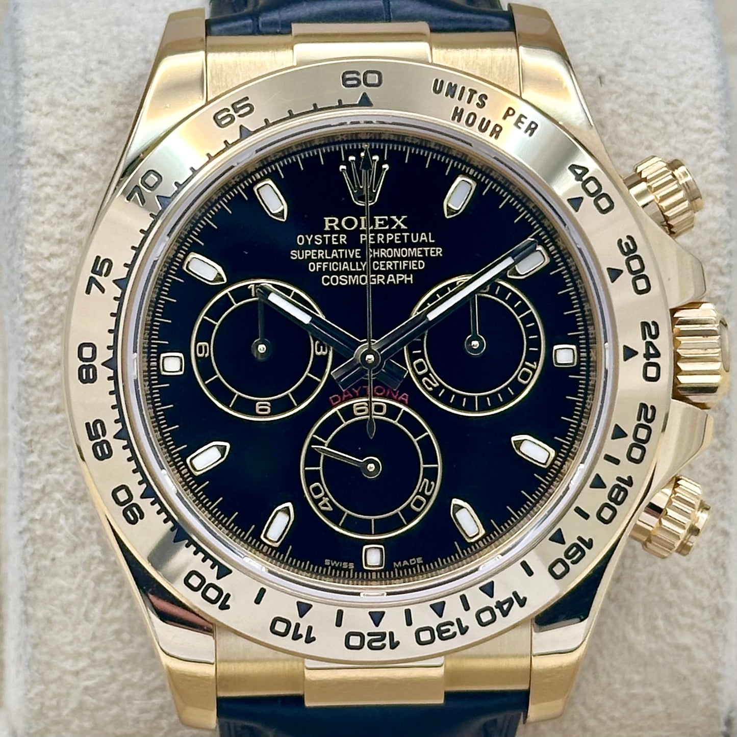 Cosmograph Daytona 18K Yellow Gold Black Ref 116518 2014