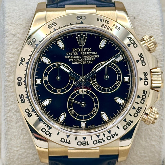 Cosmograph Daytona 18K Yellow Gold Black Ref 116518 2014