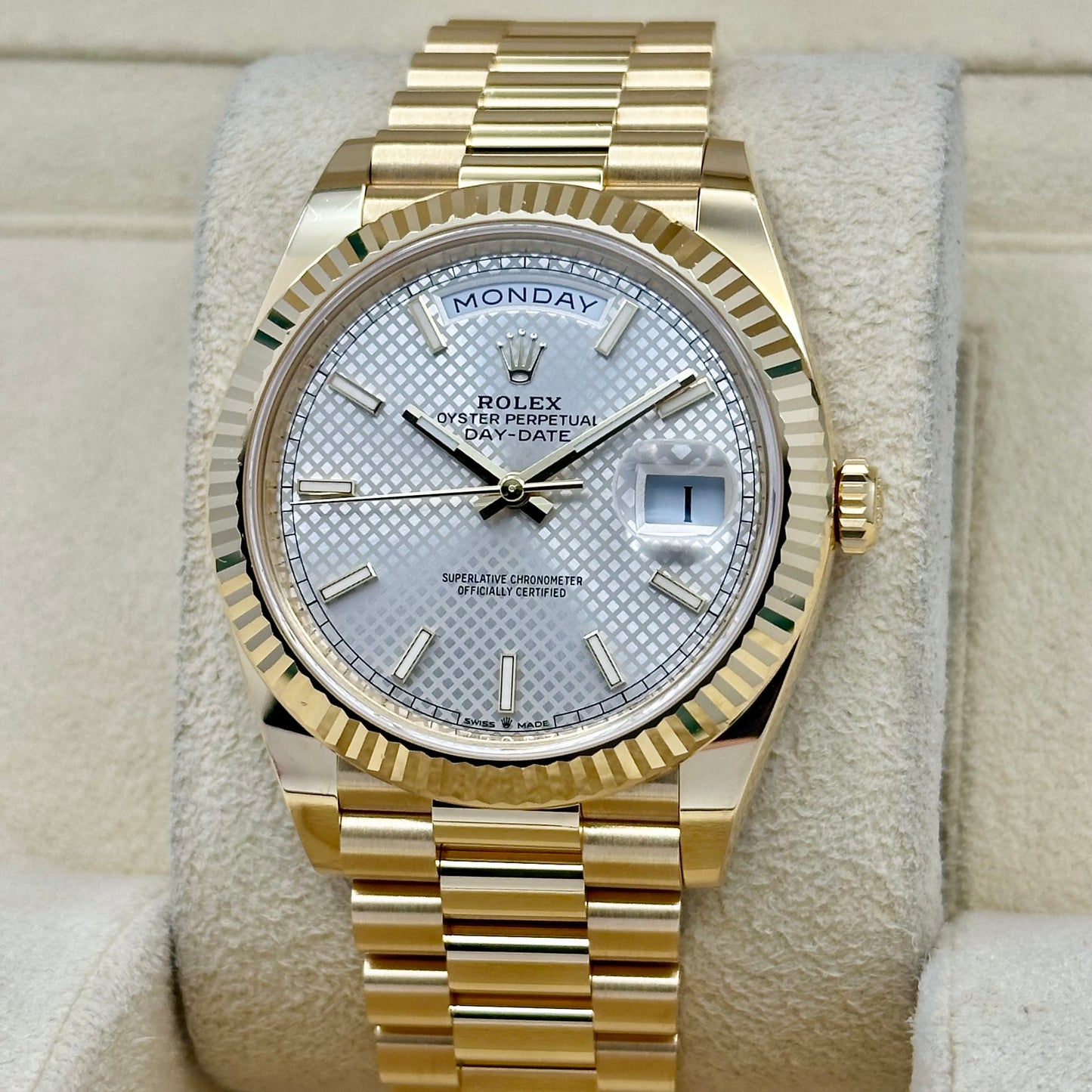 Day-Date 40 Silver Motif Ref 228238 2022