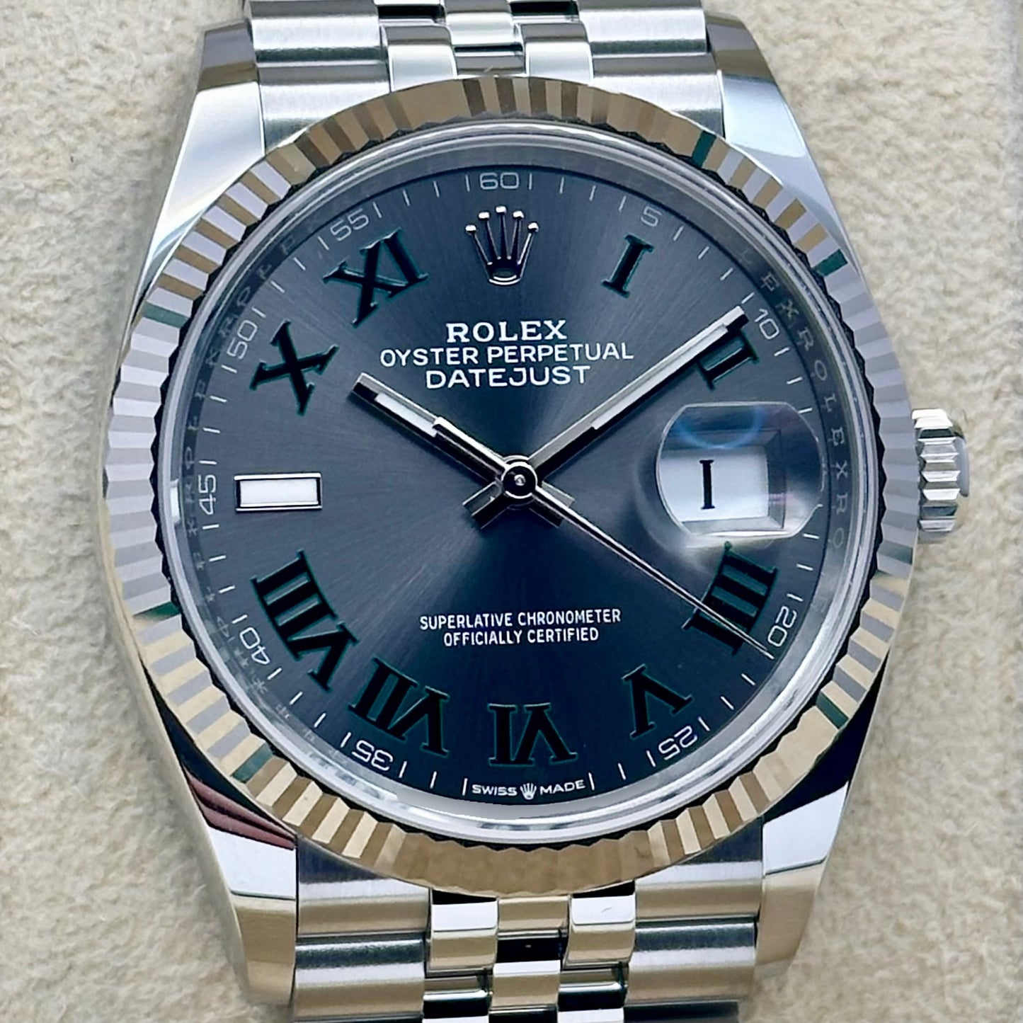 Datejust 36 Wimbledon 18K White Gold Ref 126234 2026