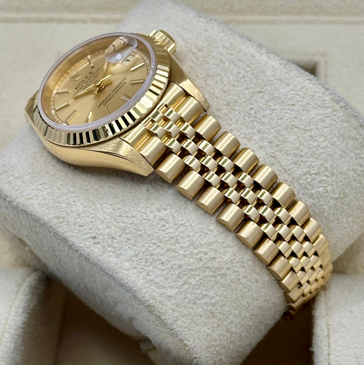 Lady-Datejust 26 Champagne Stick 18K Yellow Gold Jubilee Ref 69178