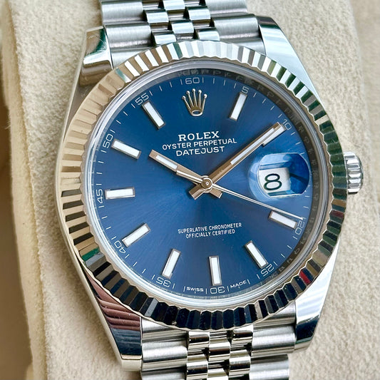 Datejust 41 Sunburst Blue Ref 126334 2018