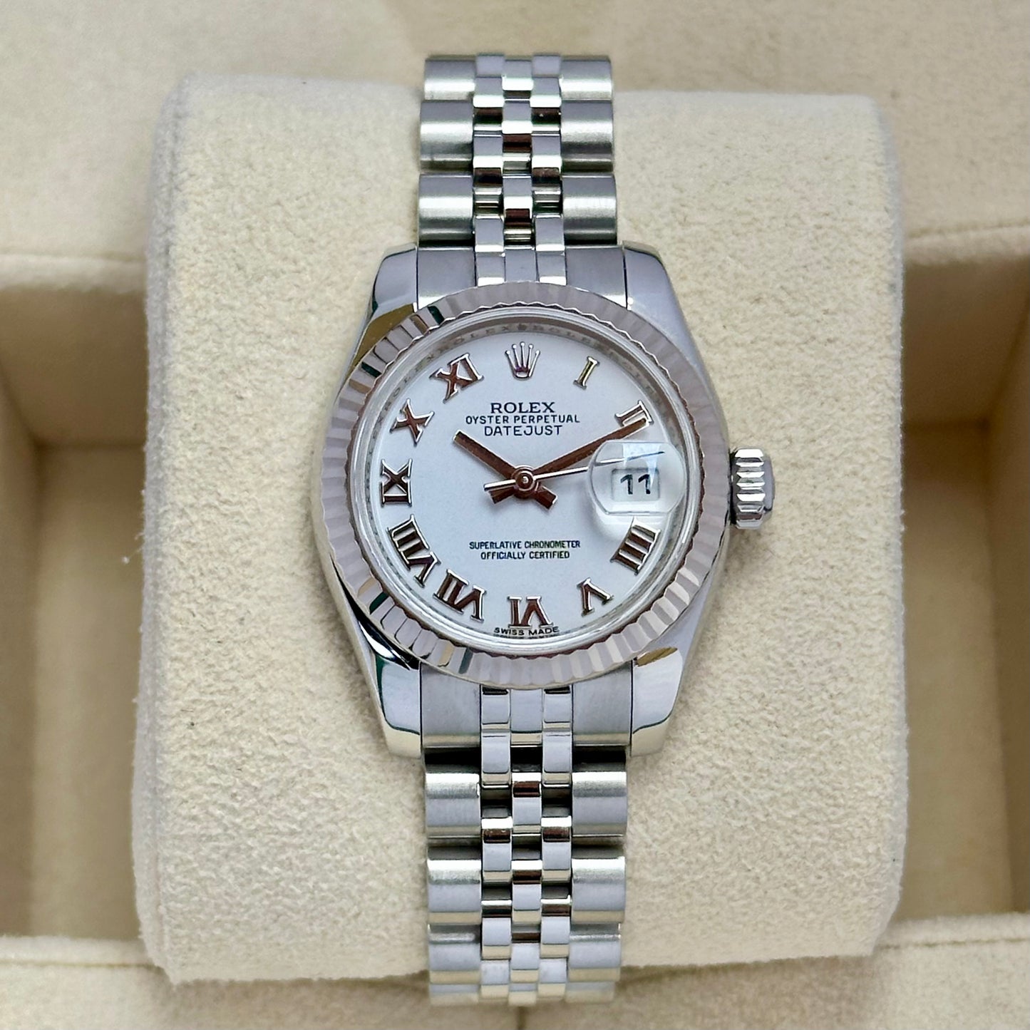 Lady-Datejust 26 White Romans Ref 179174 2016