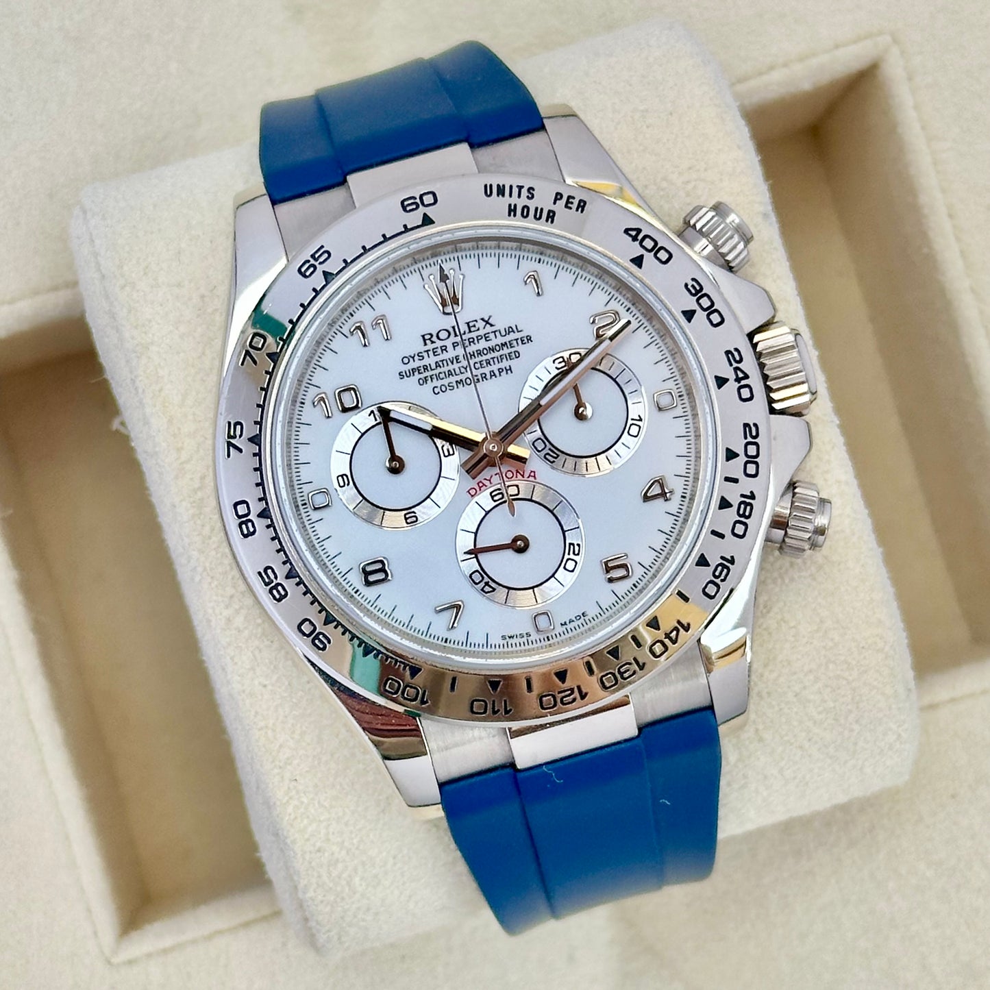 Cosmograph Daytona 18K White Gold Ref 116519 2019 RSC