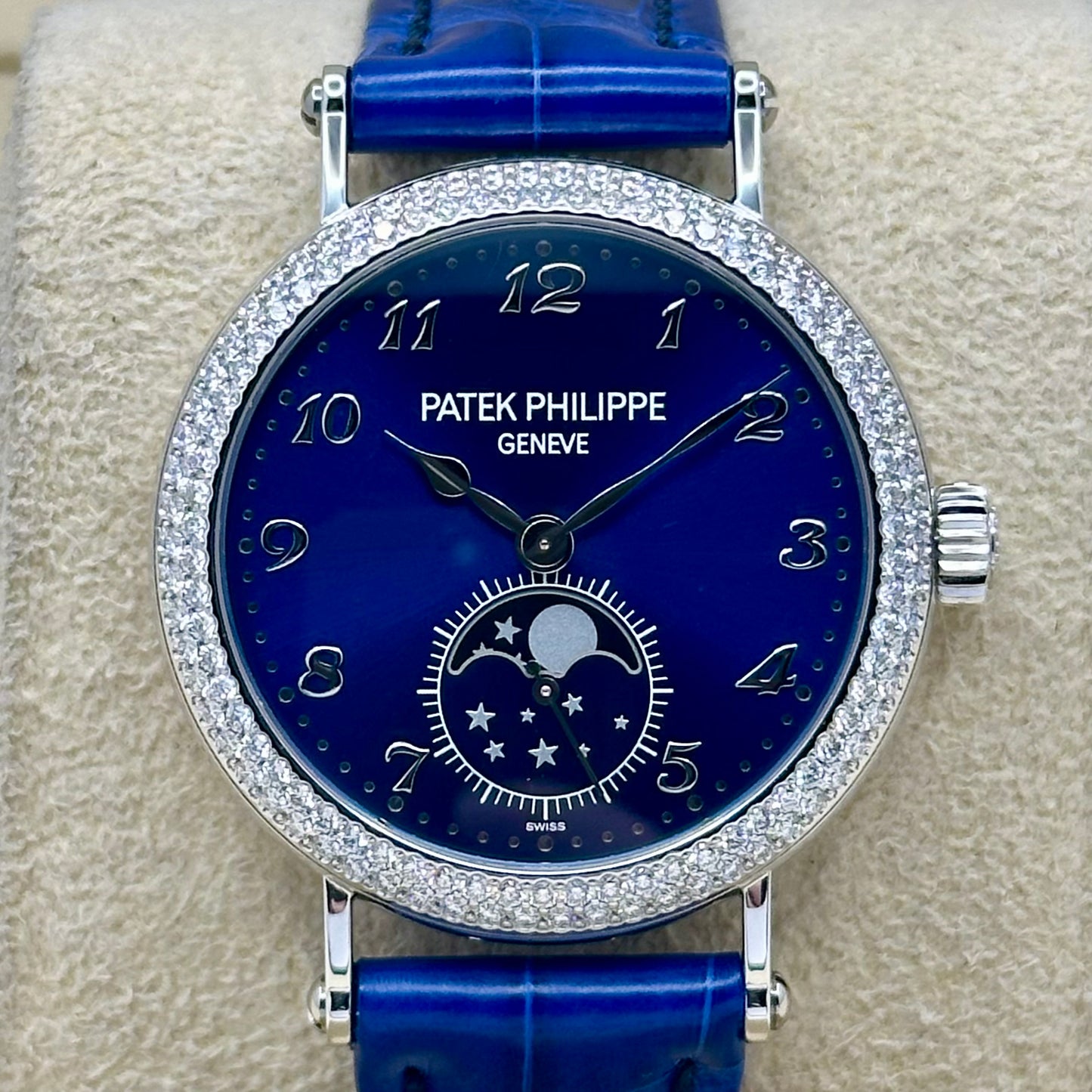 Complications Factory Diamond Bezel 18K White Gold Sunburst Blue Ref 7121/200G-001 2025