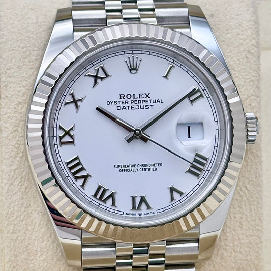 Datejust 41 White Romans 18K White Gold Ref 126334 2021