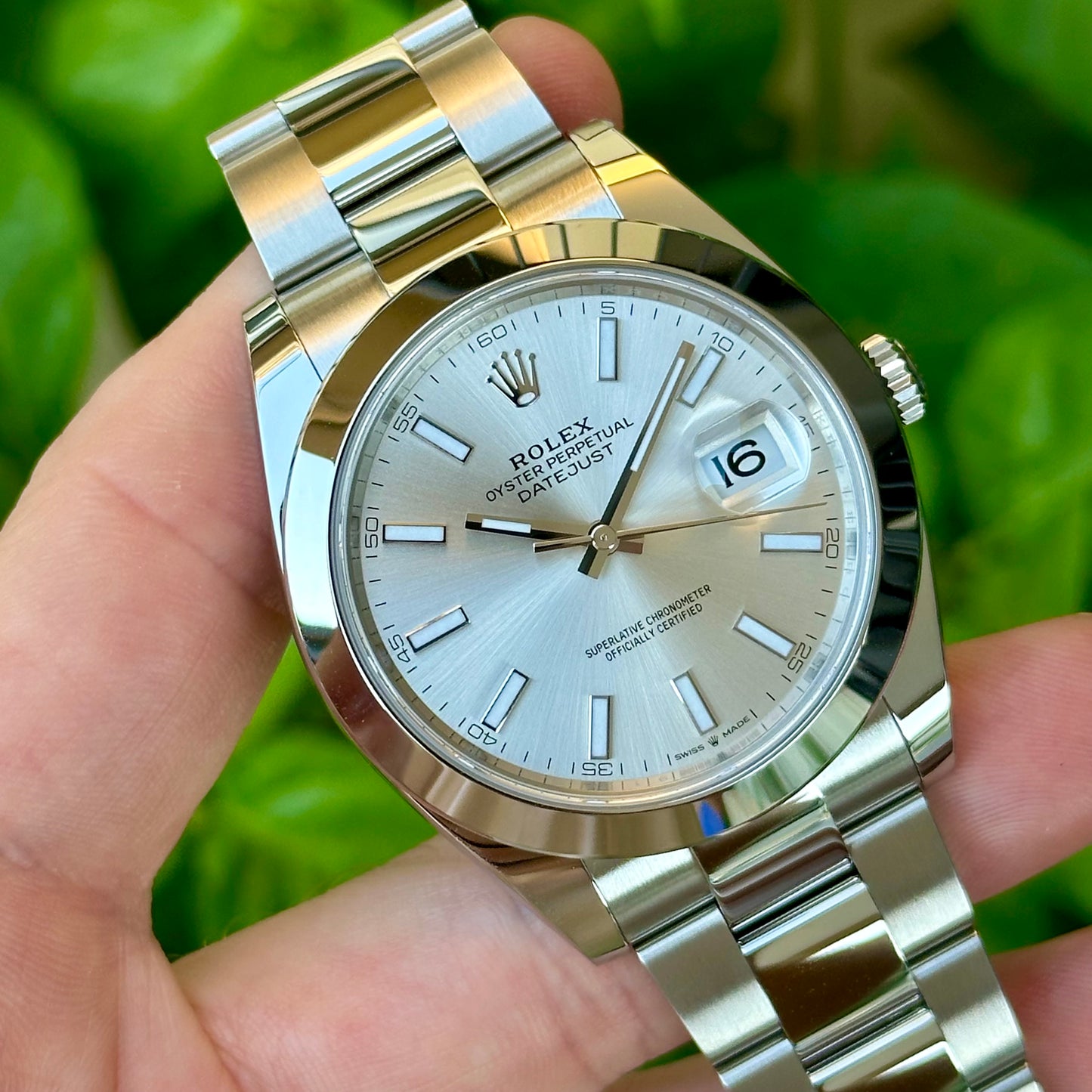 Datejust 41 Silver Sunburst Ref 126300 2023