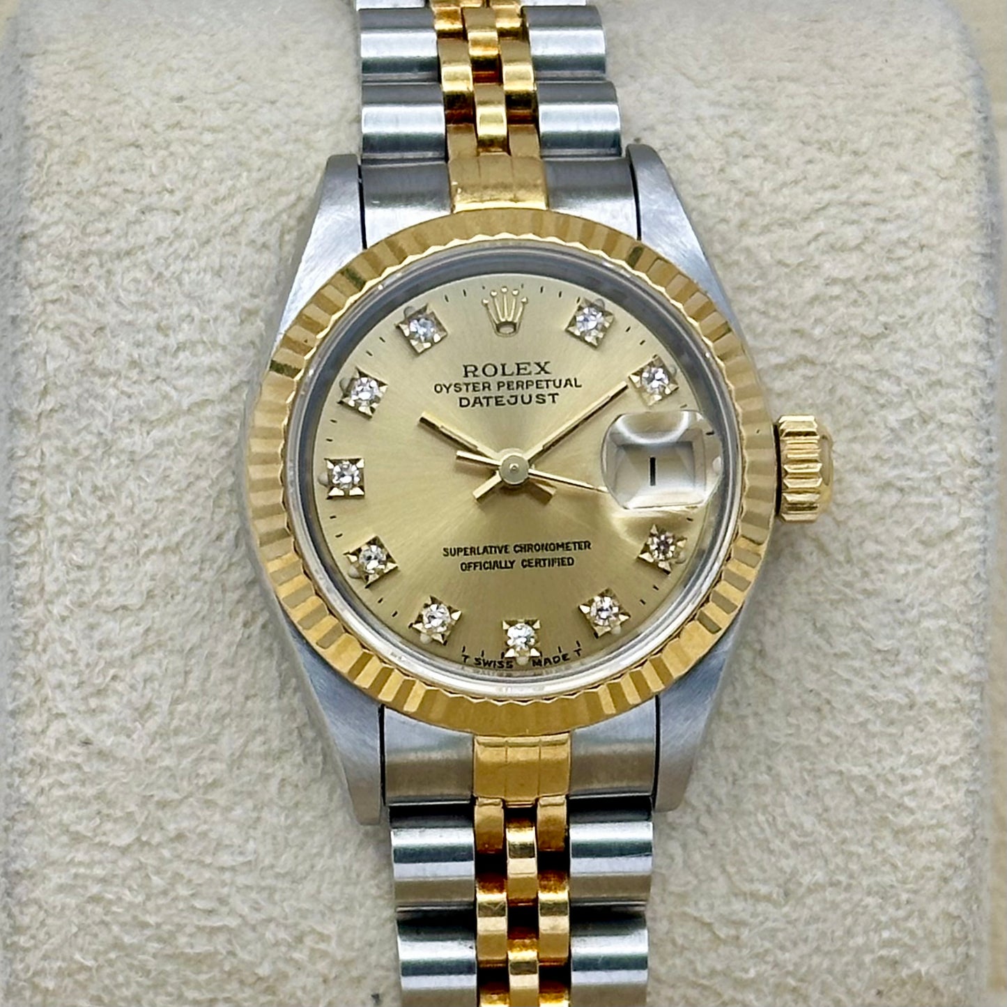 Lady-Datejust 26 Champagne Diamond Ref 69173G