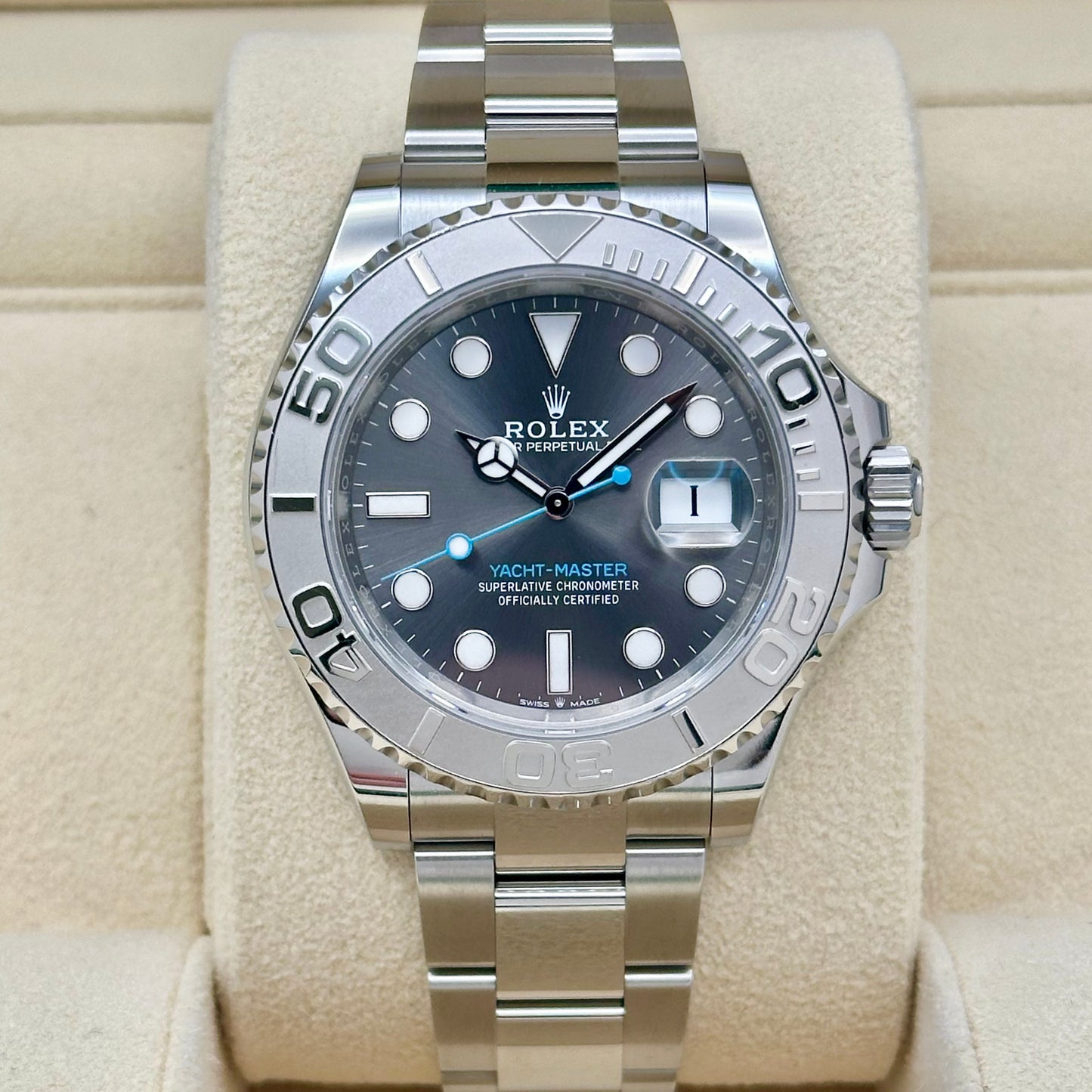 Yacht-Master 40 Platinum Rhodium Dial Ref 126622 2024
