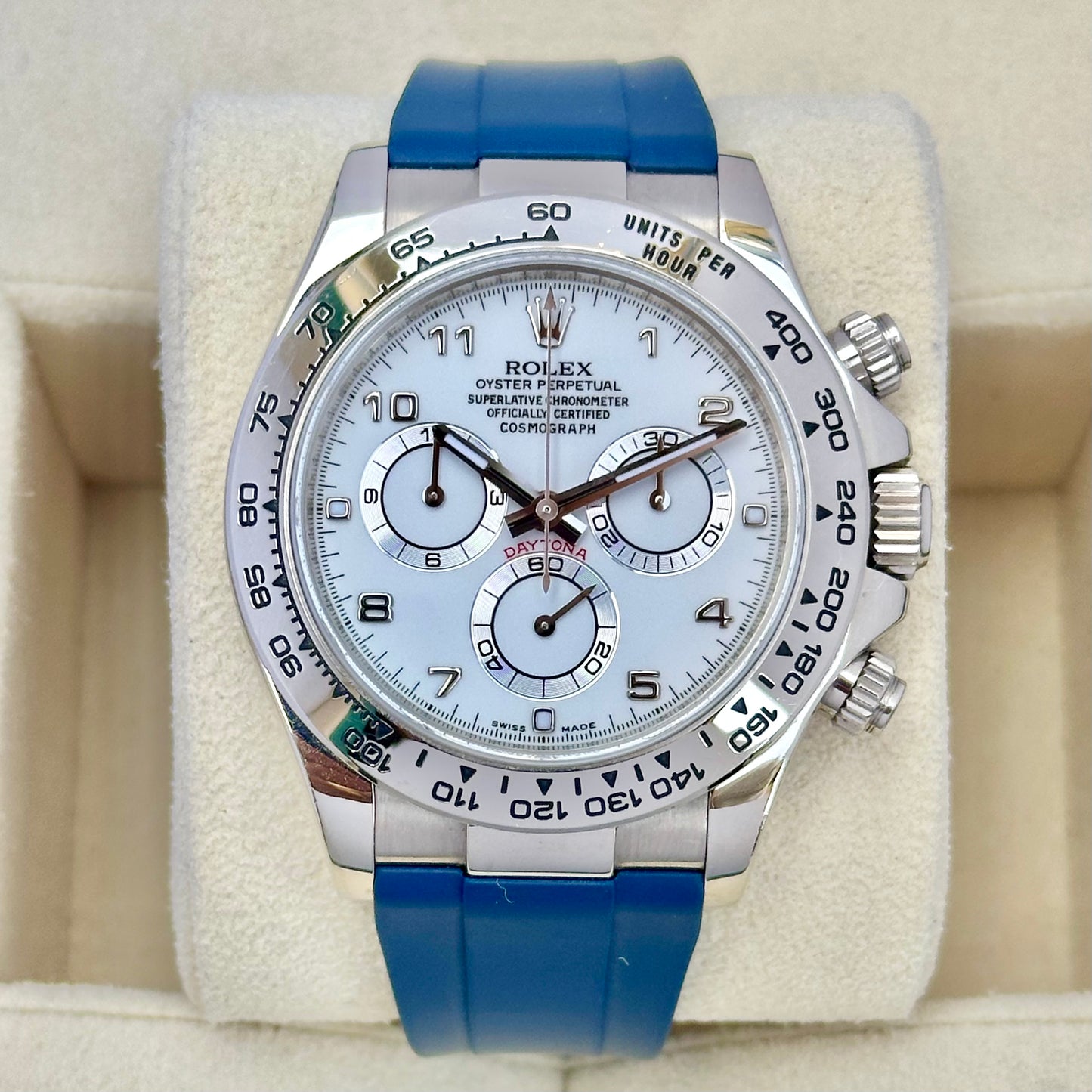 Cosmograph Daytona 18K White Gold Ref 116519 2019 RSC