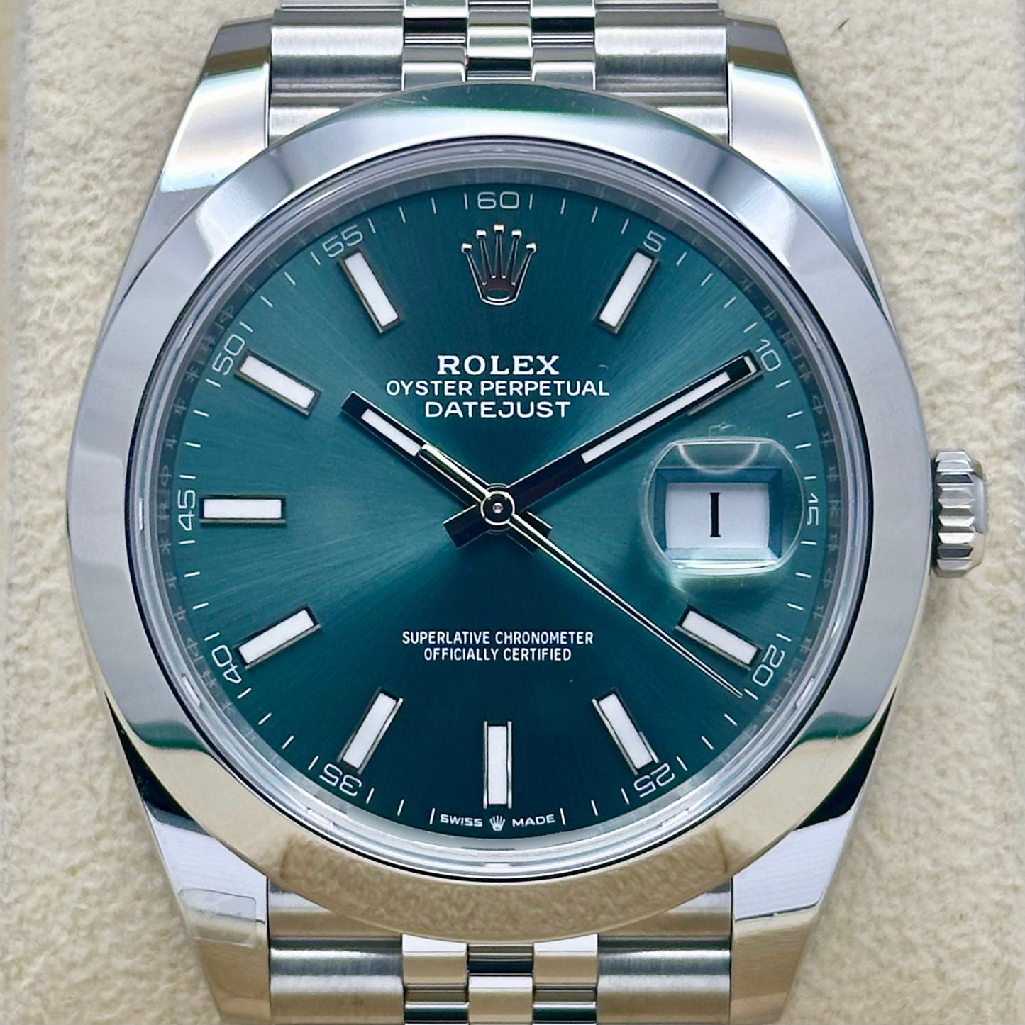 Datejust 41 Mint Green Jubilee Ref 126300 2025