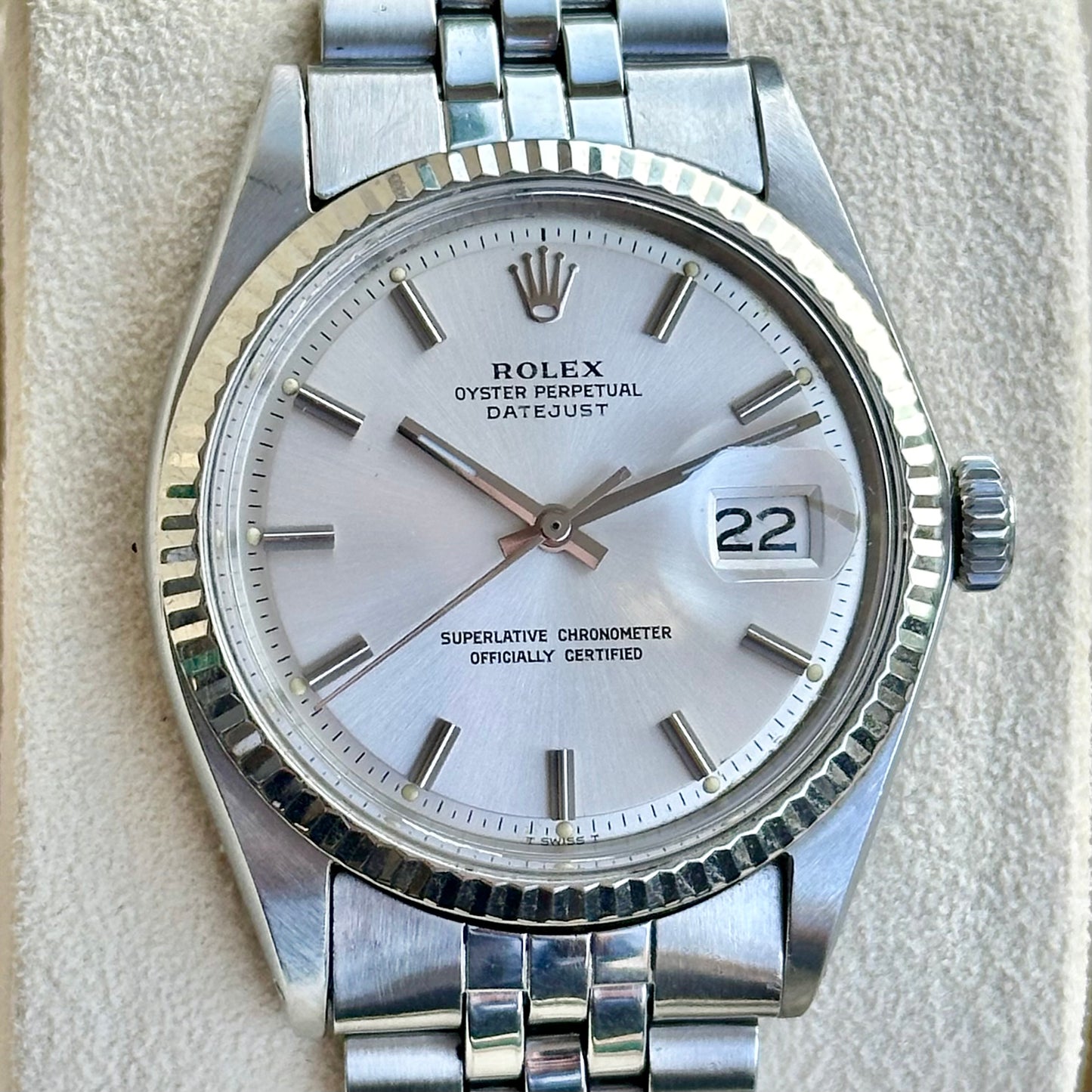 Datejust 36 Pie Pan Dial Ref 1601 1970