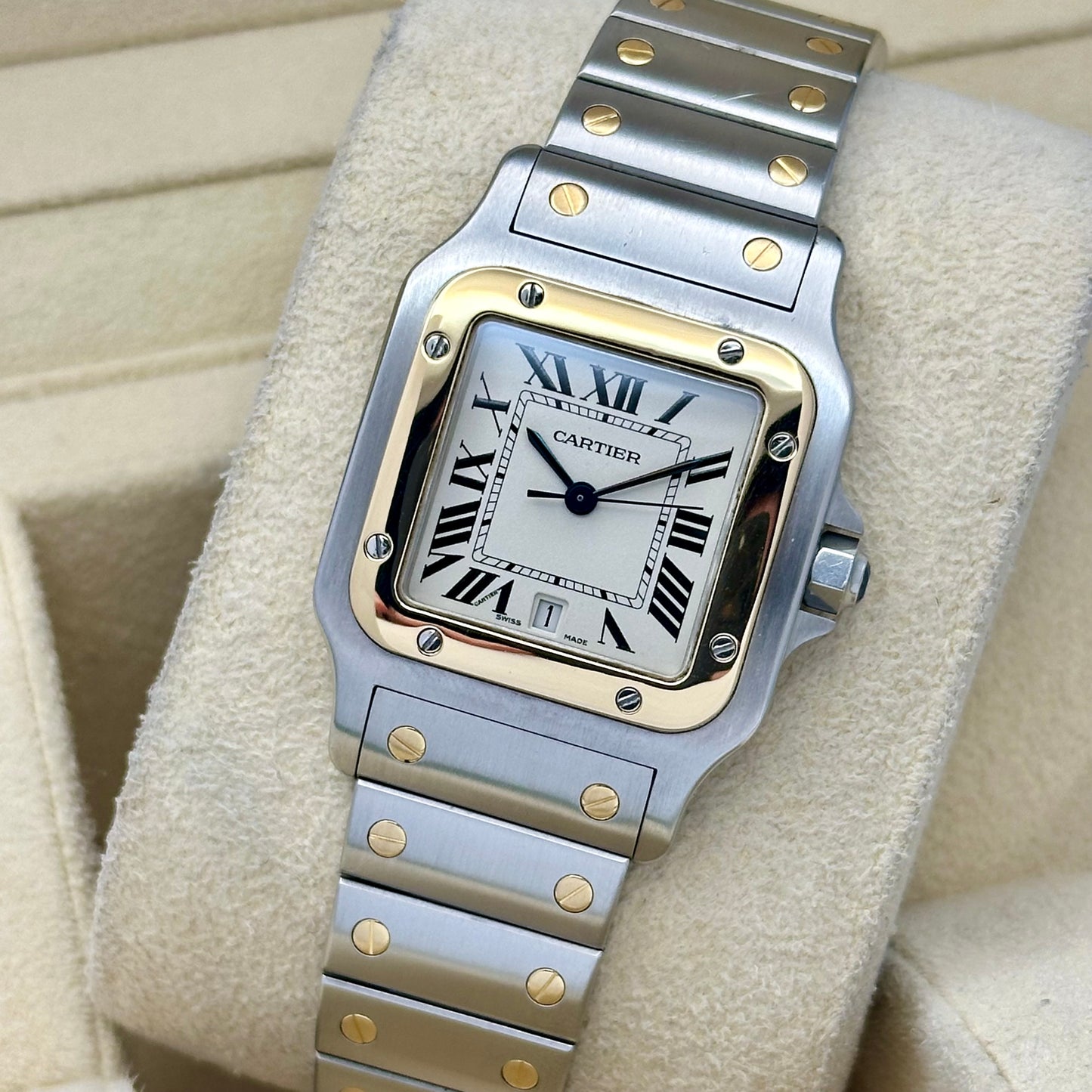 Santos Galbée Large 18K Yellow Gold Two Tone Ref 1566