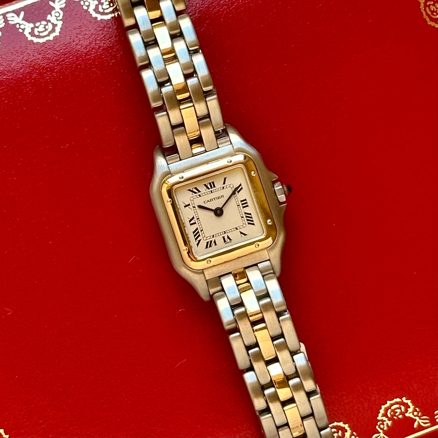 Panthére Small Single Row 18K Yellow Gold Two Tone Ref 1507917 1990