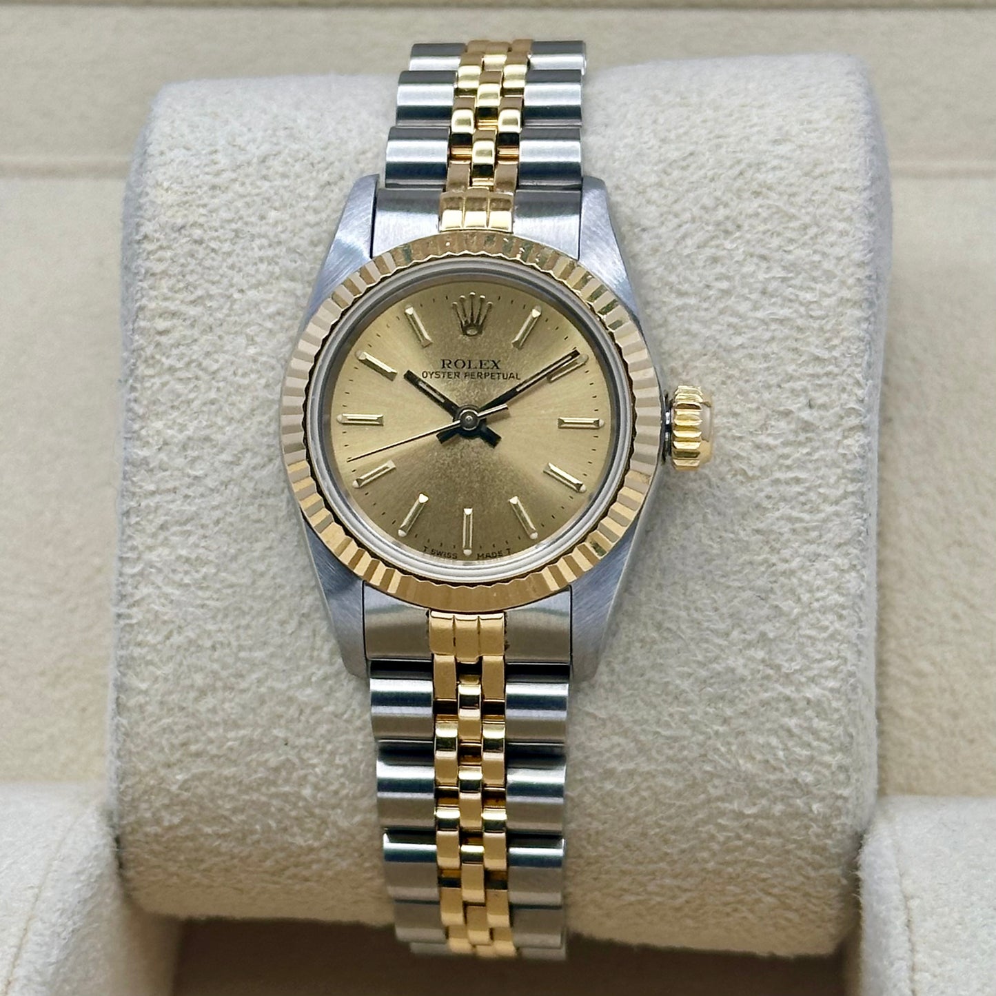 Oyster Perpetual 26 Champagne Dial Ref 67193 1988