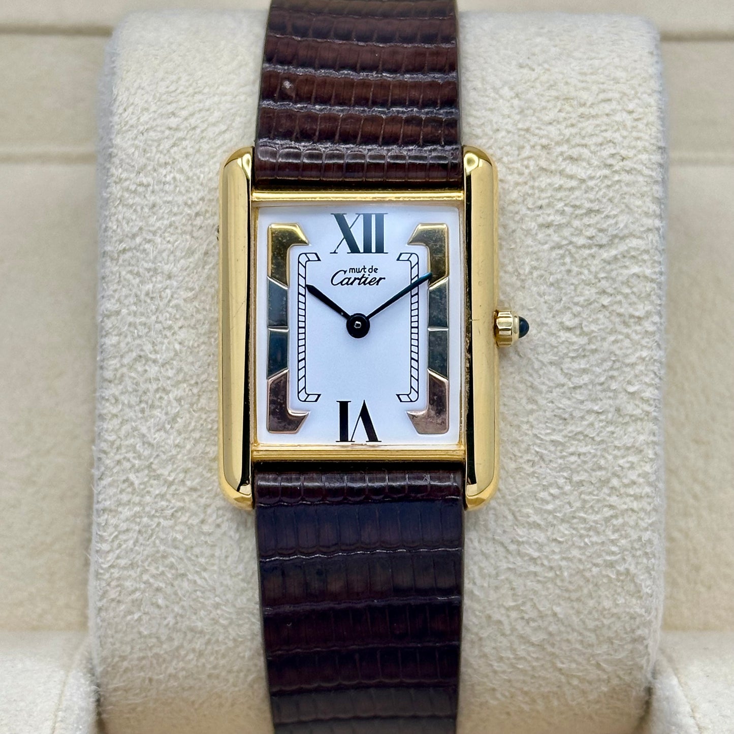 Tank Must Vermeil Large Trinity Dial Ref 6 81006 1990