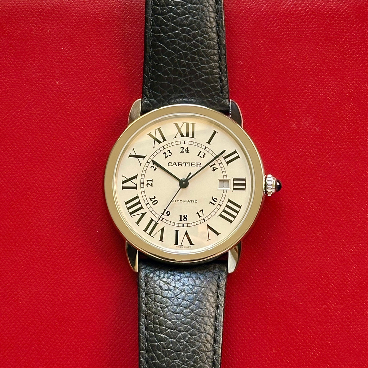 Ronde Solo De Cartier XL Automatic White Romans Ref WSRN0022 2021