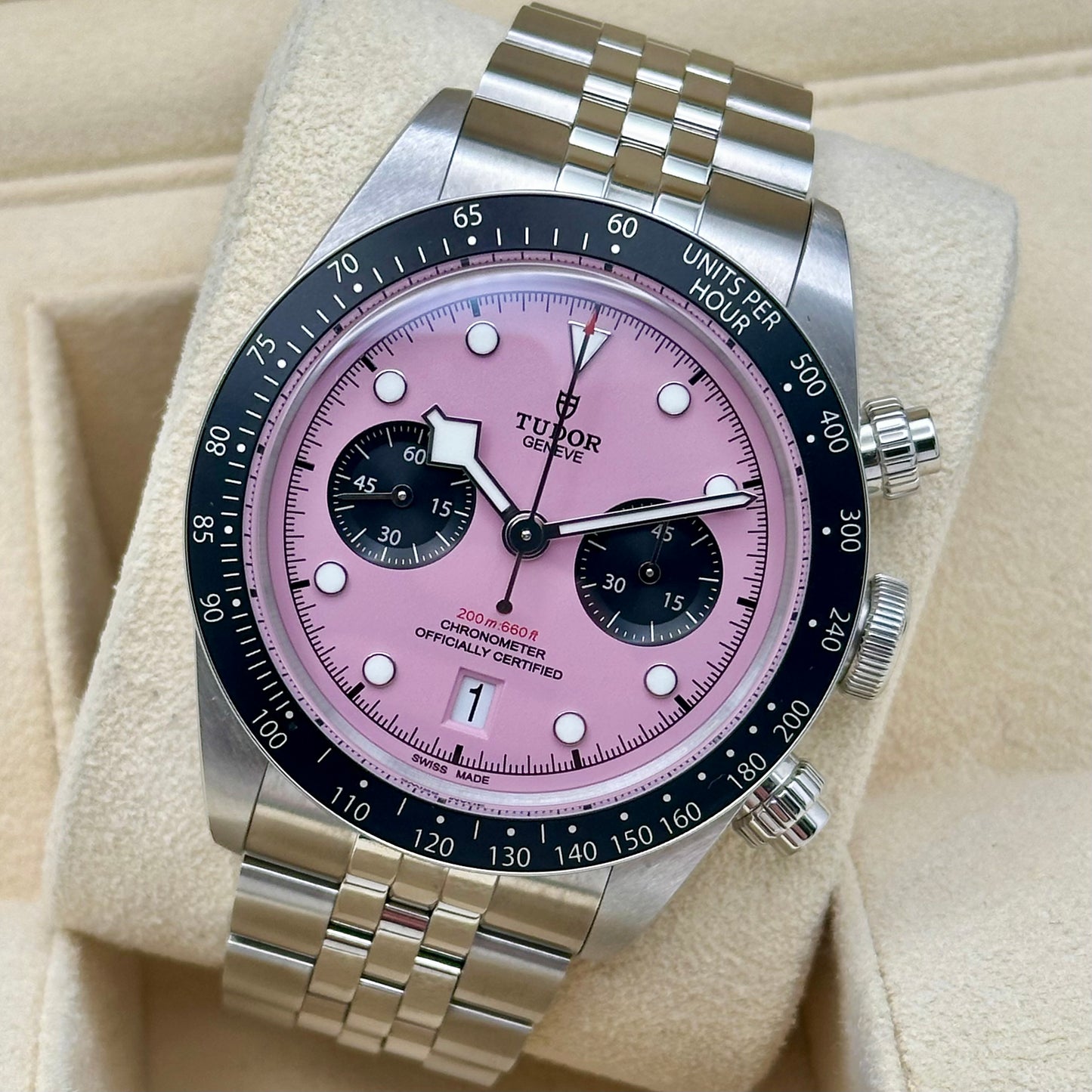 Black Bay 41 Chronograph Pink Flamingo Ref M79360N-0019 2025