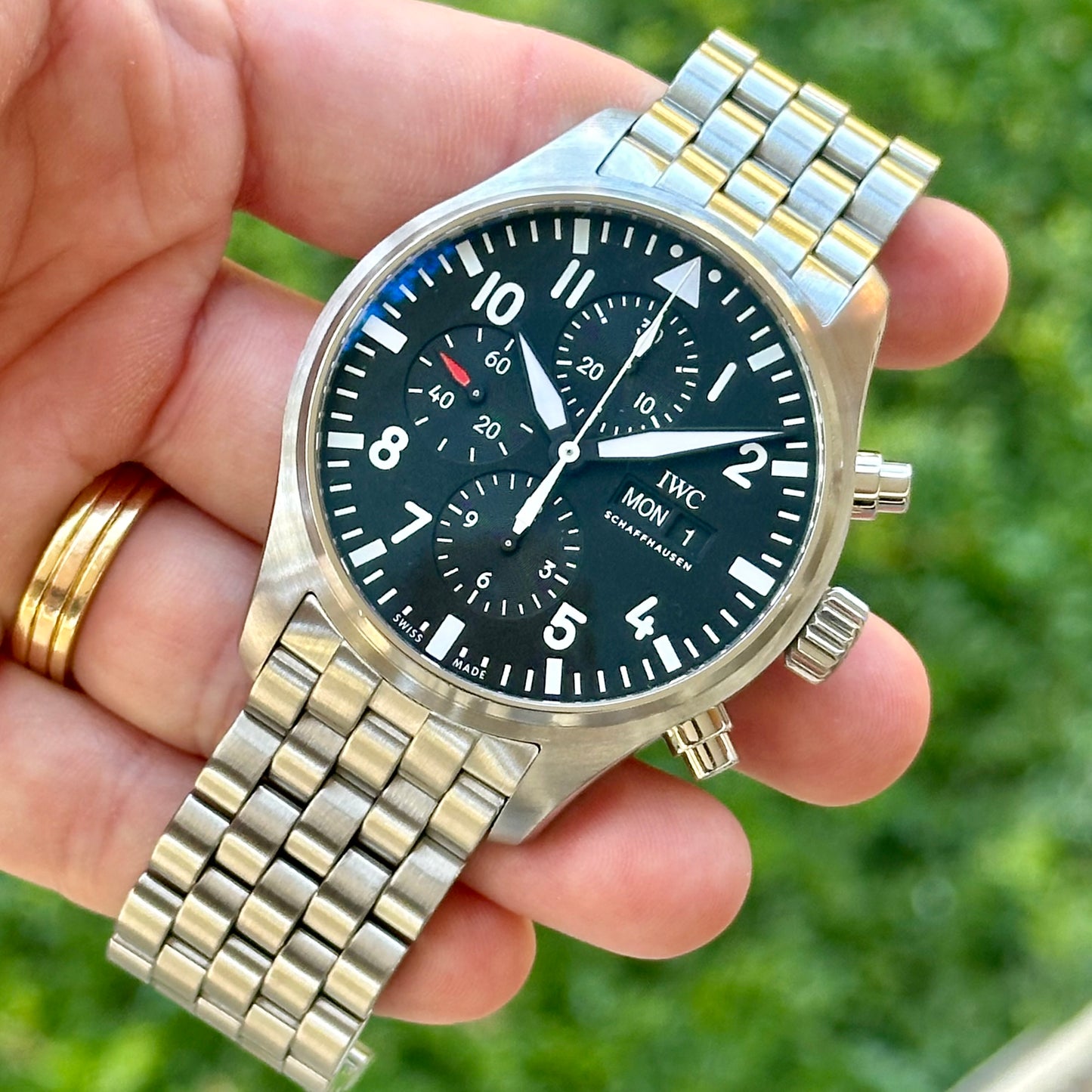 Pilot’s Chronograph 43 Black Dial Ref IW377710 2019