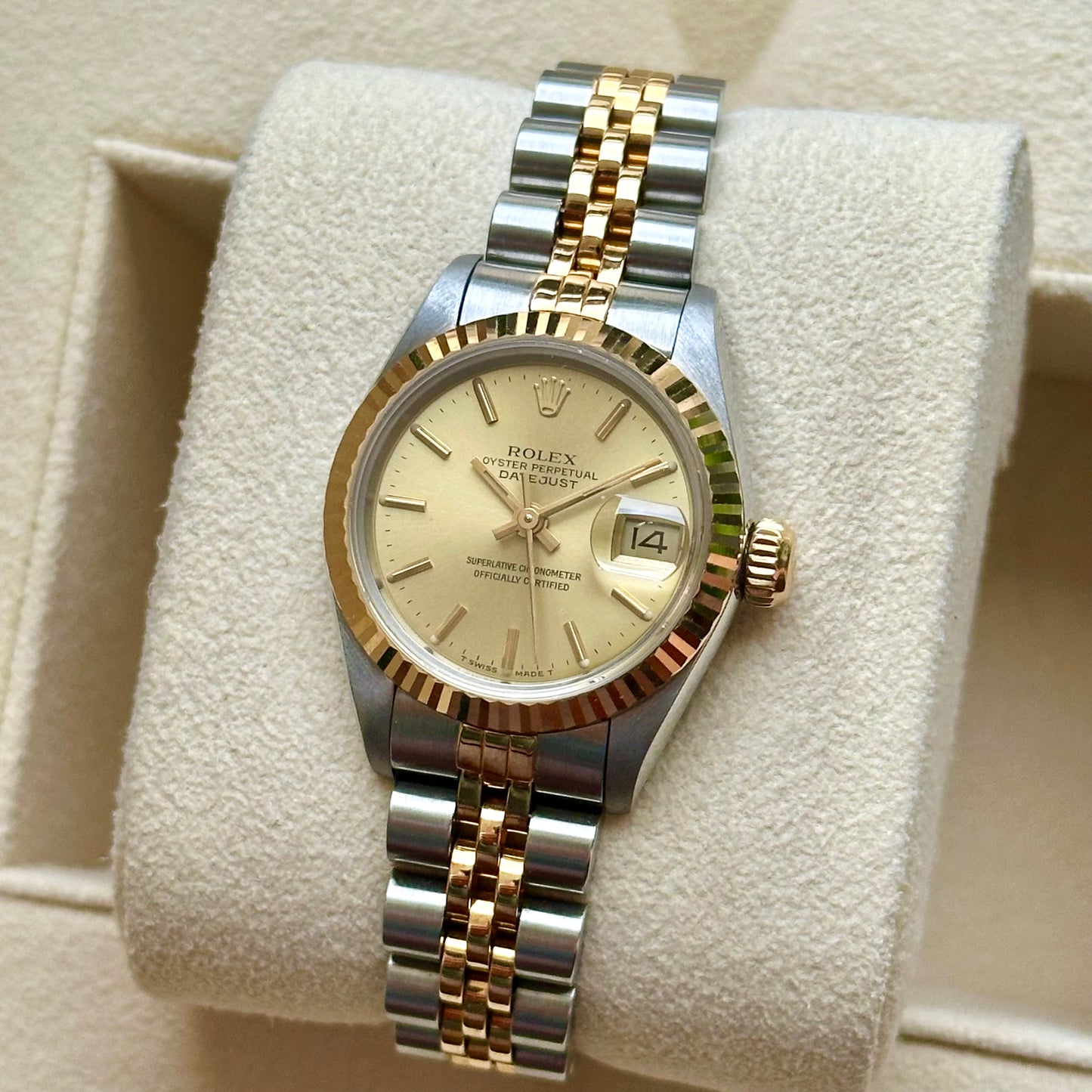 Datejust 26 Champagne Dial Ref 69173 1990