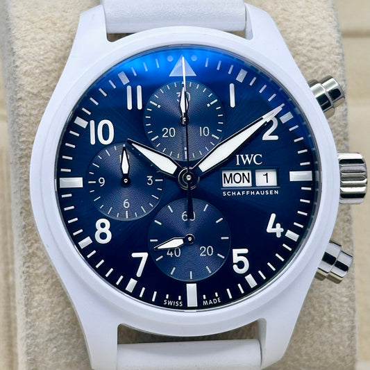 Pilot Chronograph Le Petit White Ceramic Blue Ref IW389410 2026