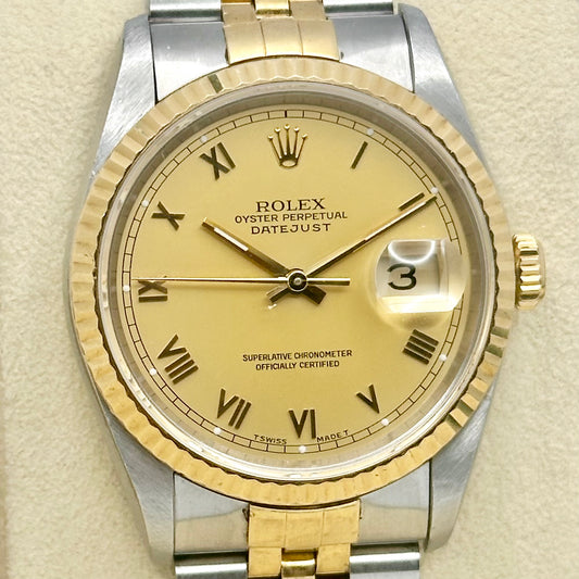 Datejust 36 Champagne Romans Ref 16233 1991