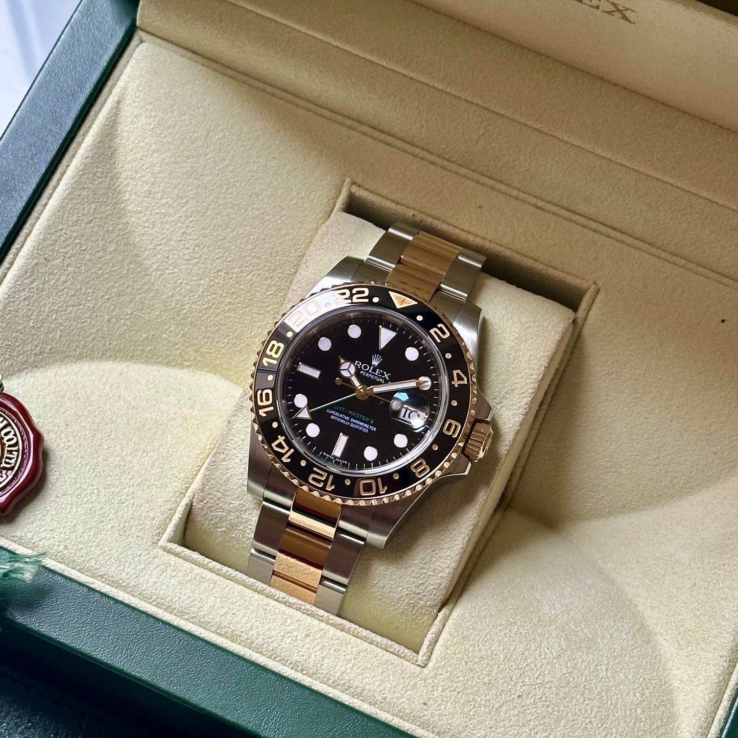 GMT Master II 18K Yellow Gold Ref 116713LN 2010