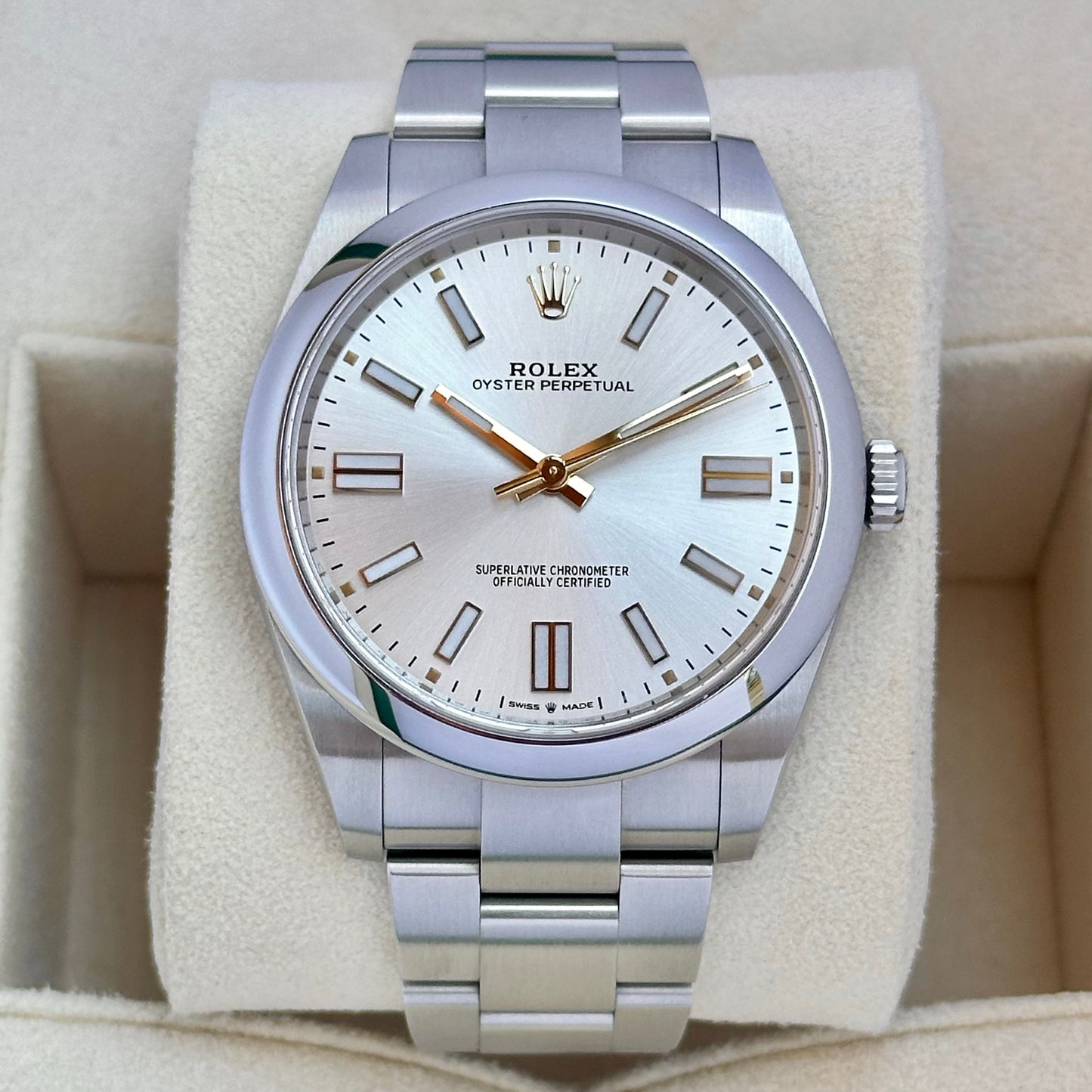 Oyster Perpetual 41 Silver Ref 124300 2020