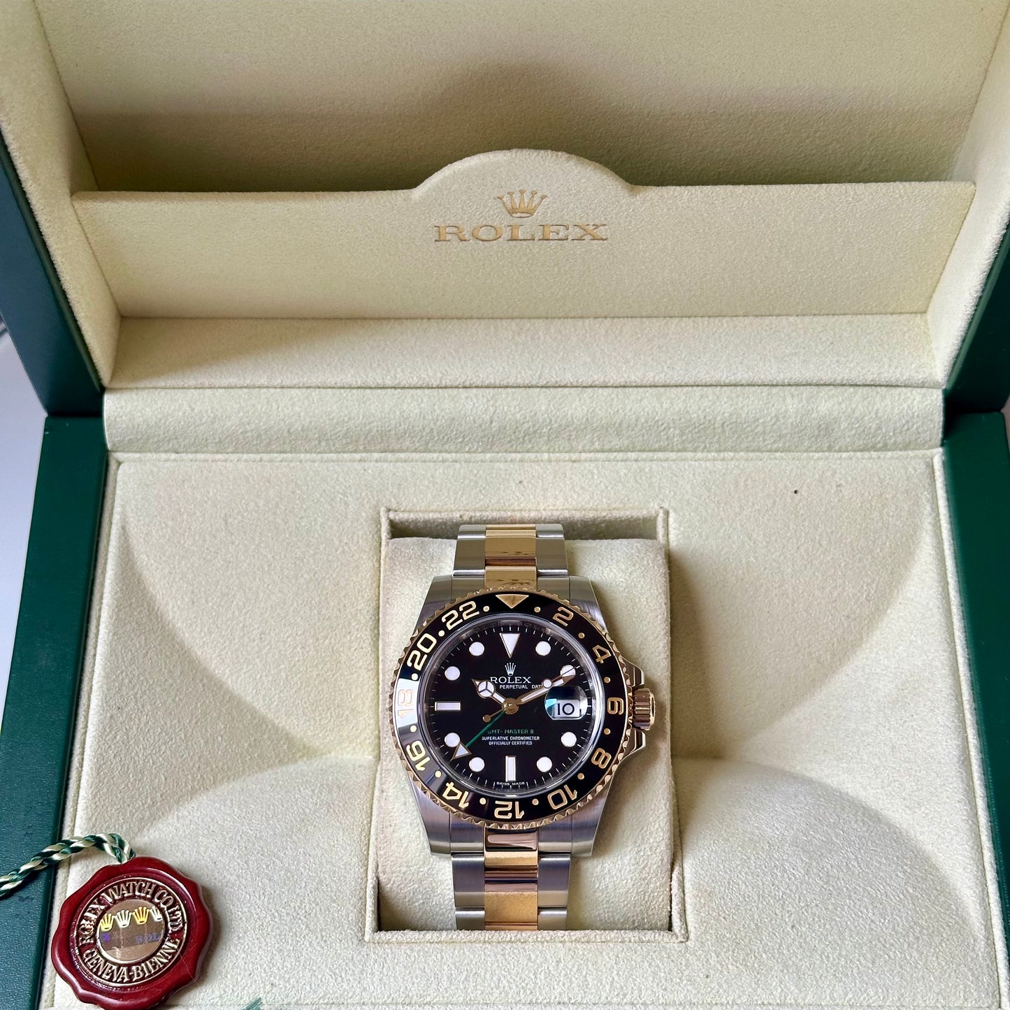 GMT Master II 18K Yellow Gold Ref 116713LN 2010