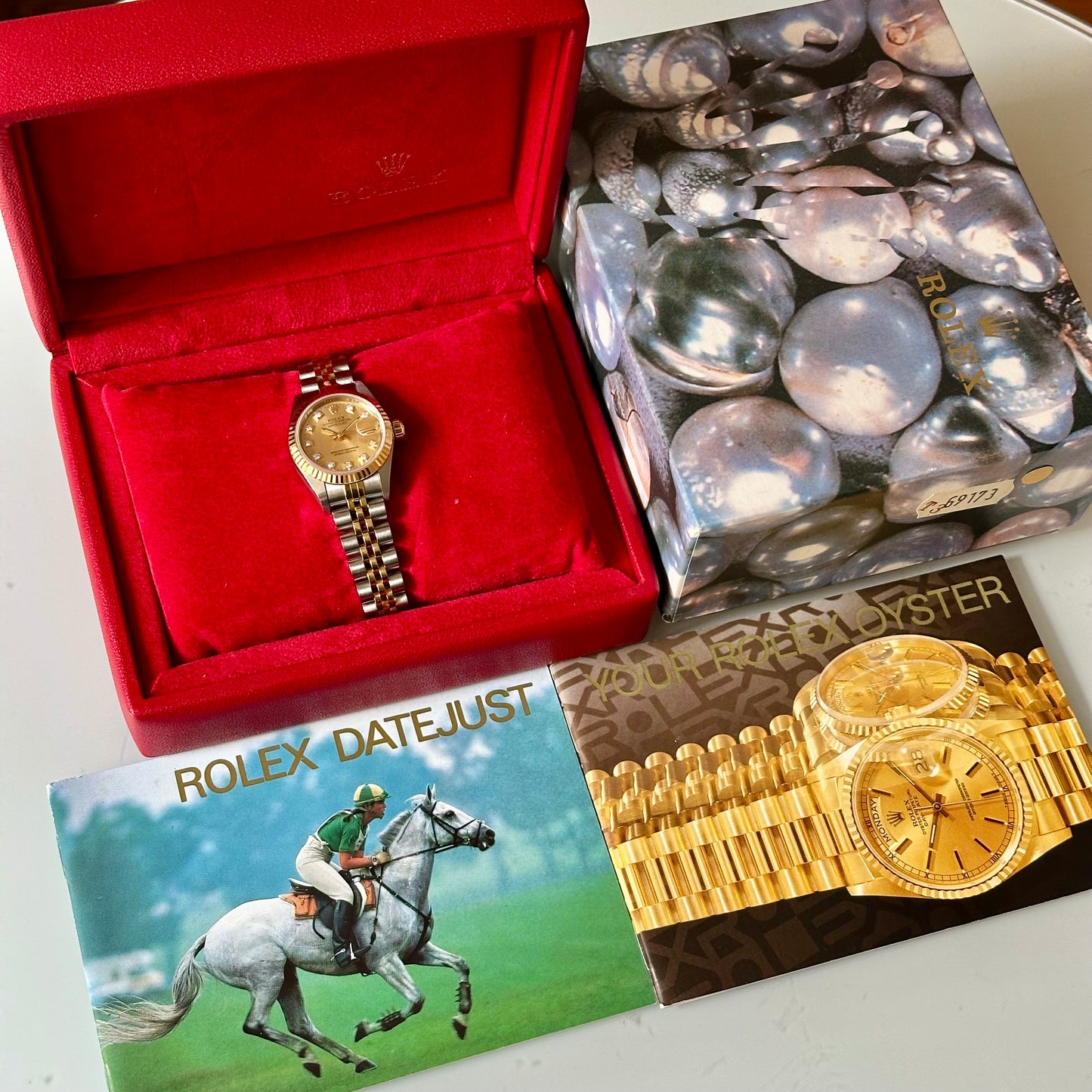 Lady-Datejust 26 Champagne Diamond Ref 69173G