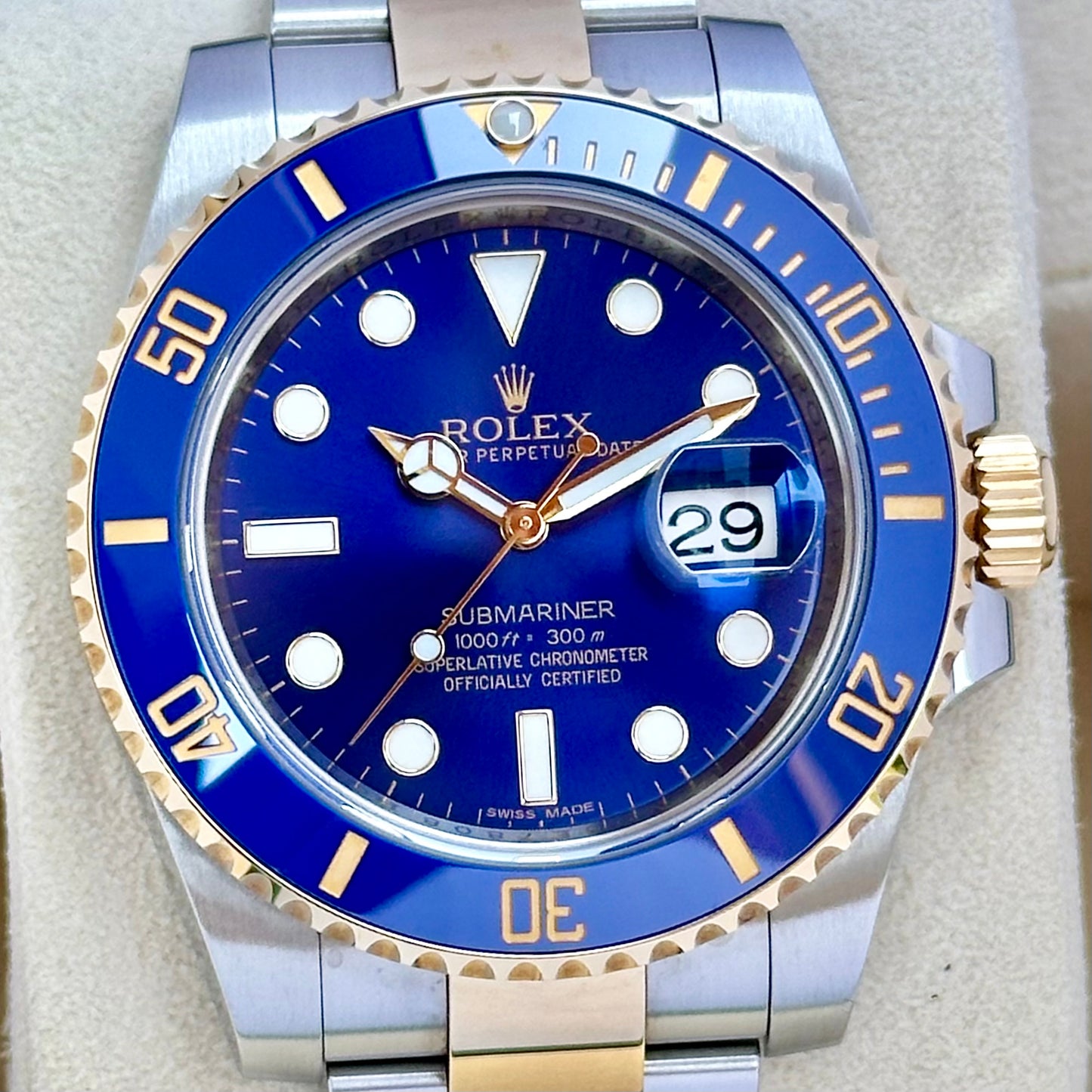 Submariner Date Sunburst Bluesy Ref 116613LB 2014