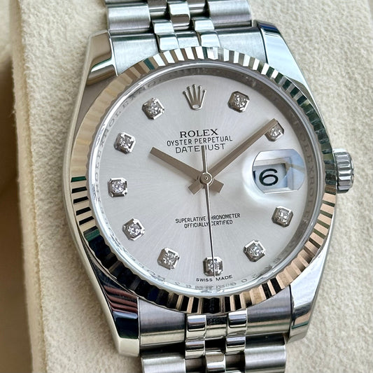 Datejust 36 Diamond Dial Ref 116234 2013