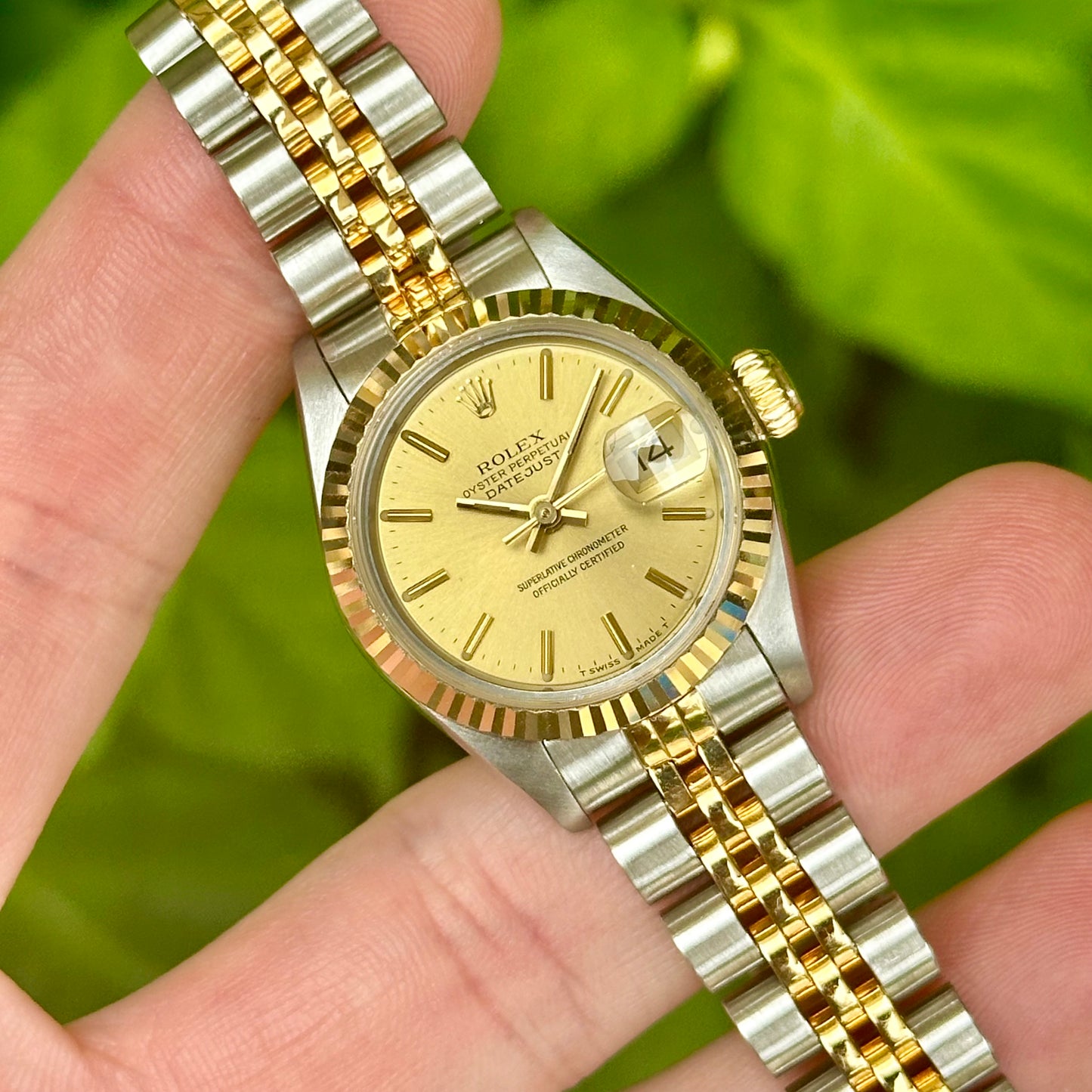 Datejust 26 Champagne Dial Ref 69173 1990