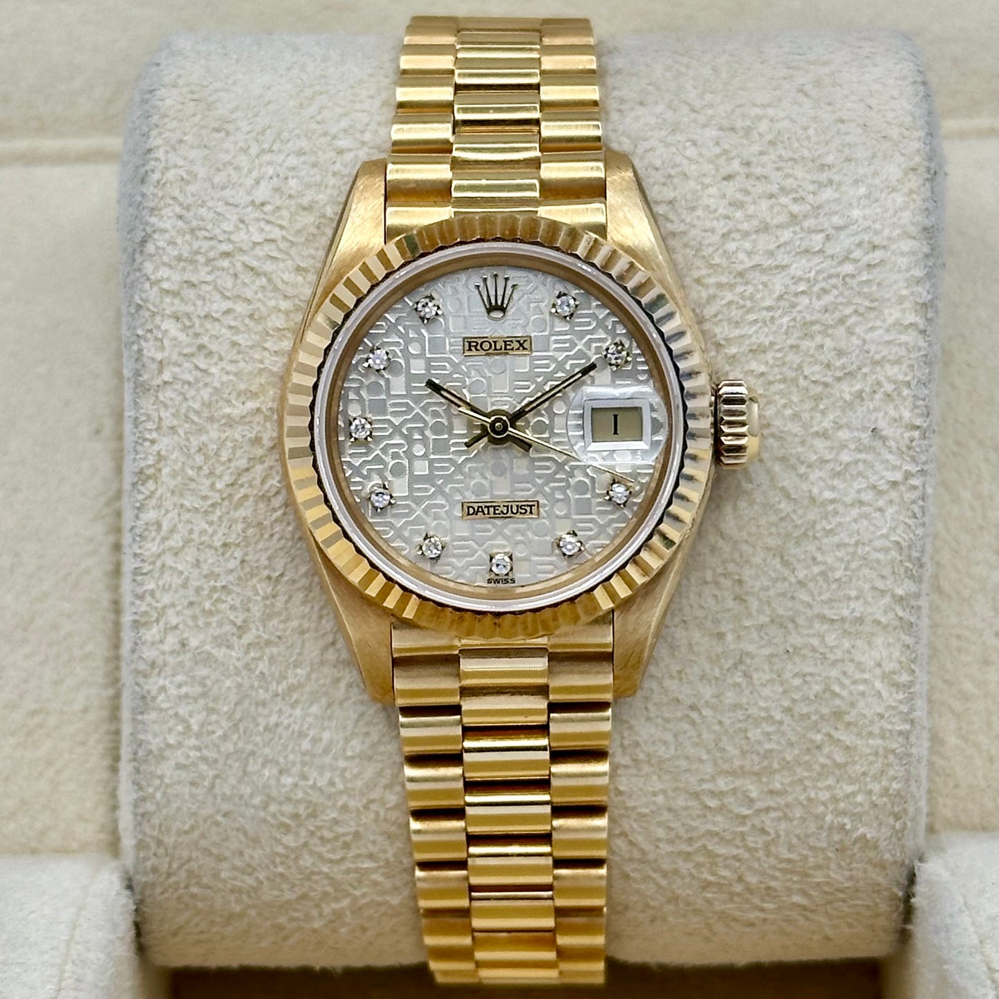Lady-Datejust 26 Anniversary Diamond 18K Yellow Gold President Ref 69178J