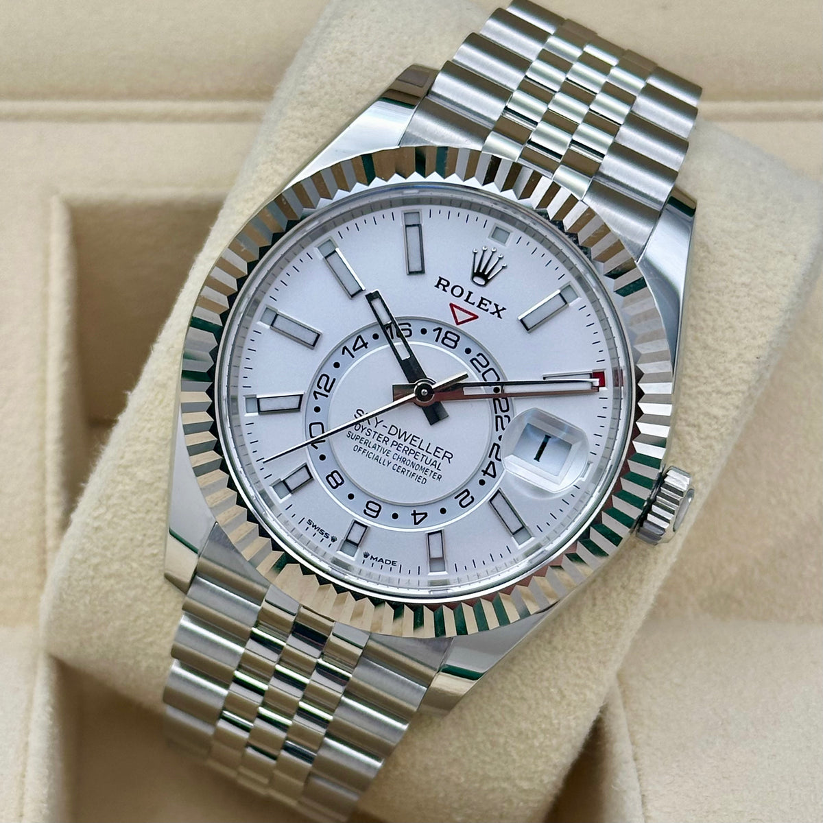 Sky-Dweller White Jubilee 18K White Gold Ref 336934 2026