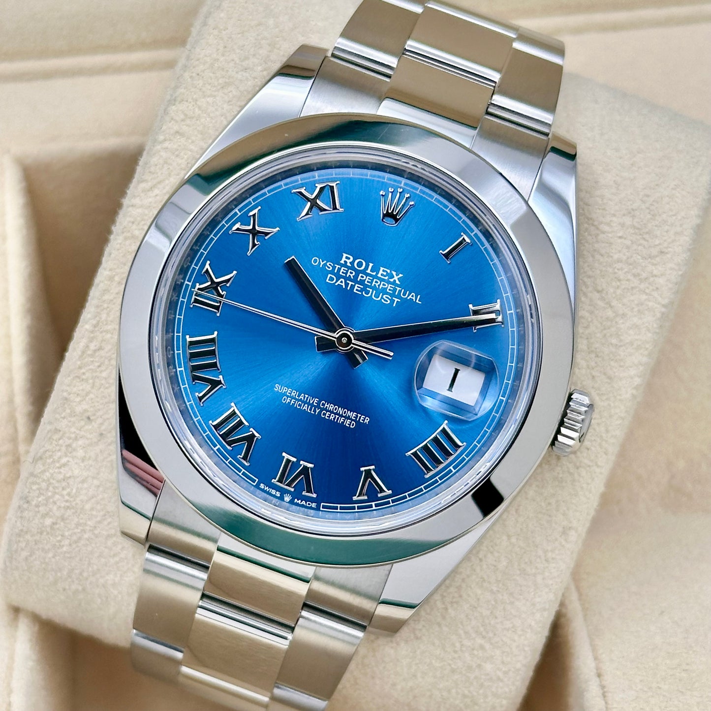 Datejust 41 Azzurro Blue Ref 126300 2023