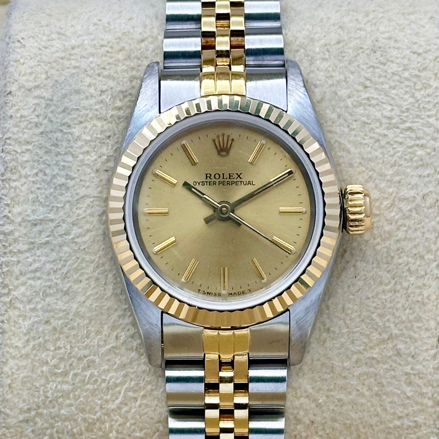 Oyster Perpetual 26 Champagne Dial Ref 67193 1988