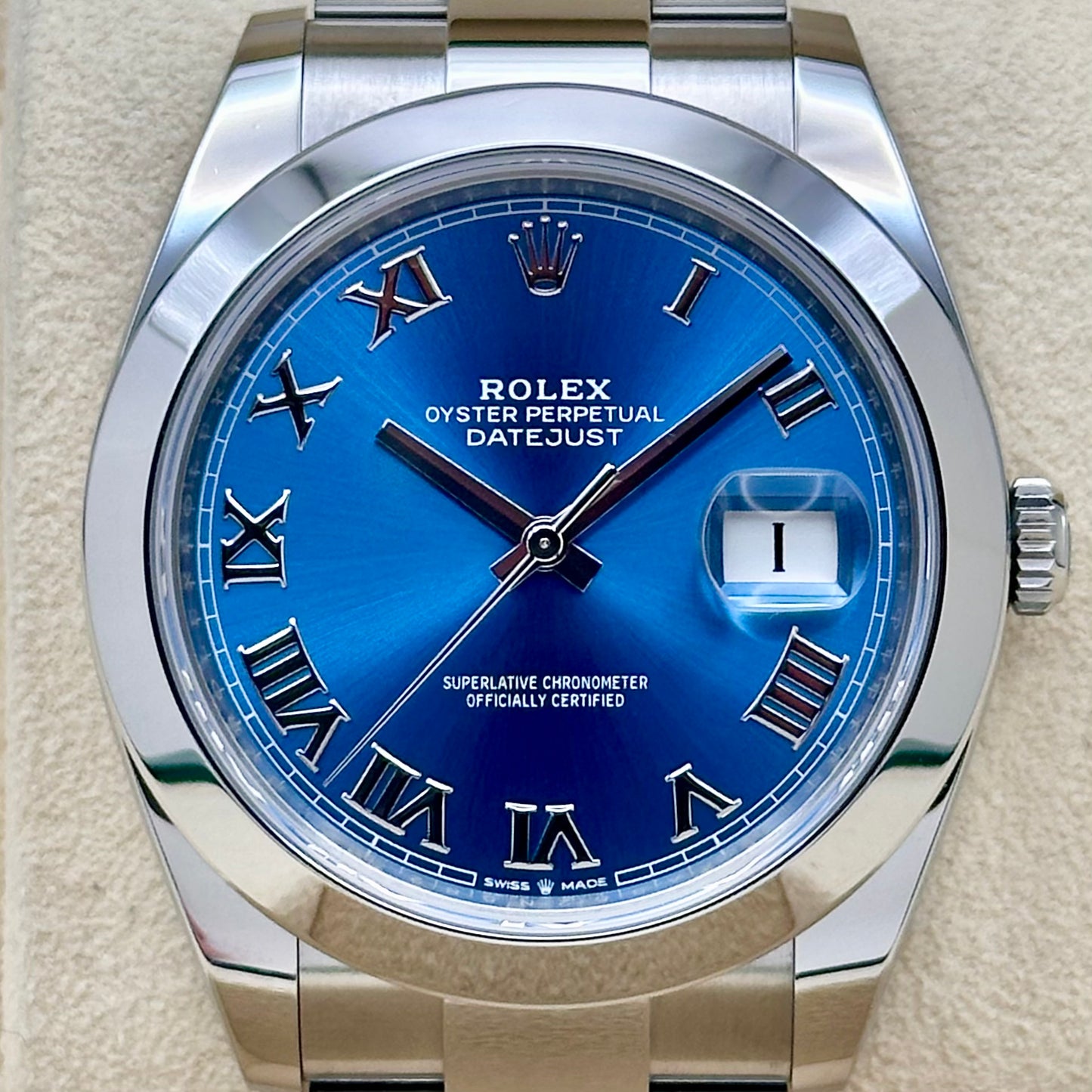 Datejust 41 Azzurro Blue Ref 126300 2023