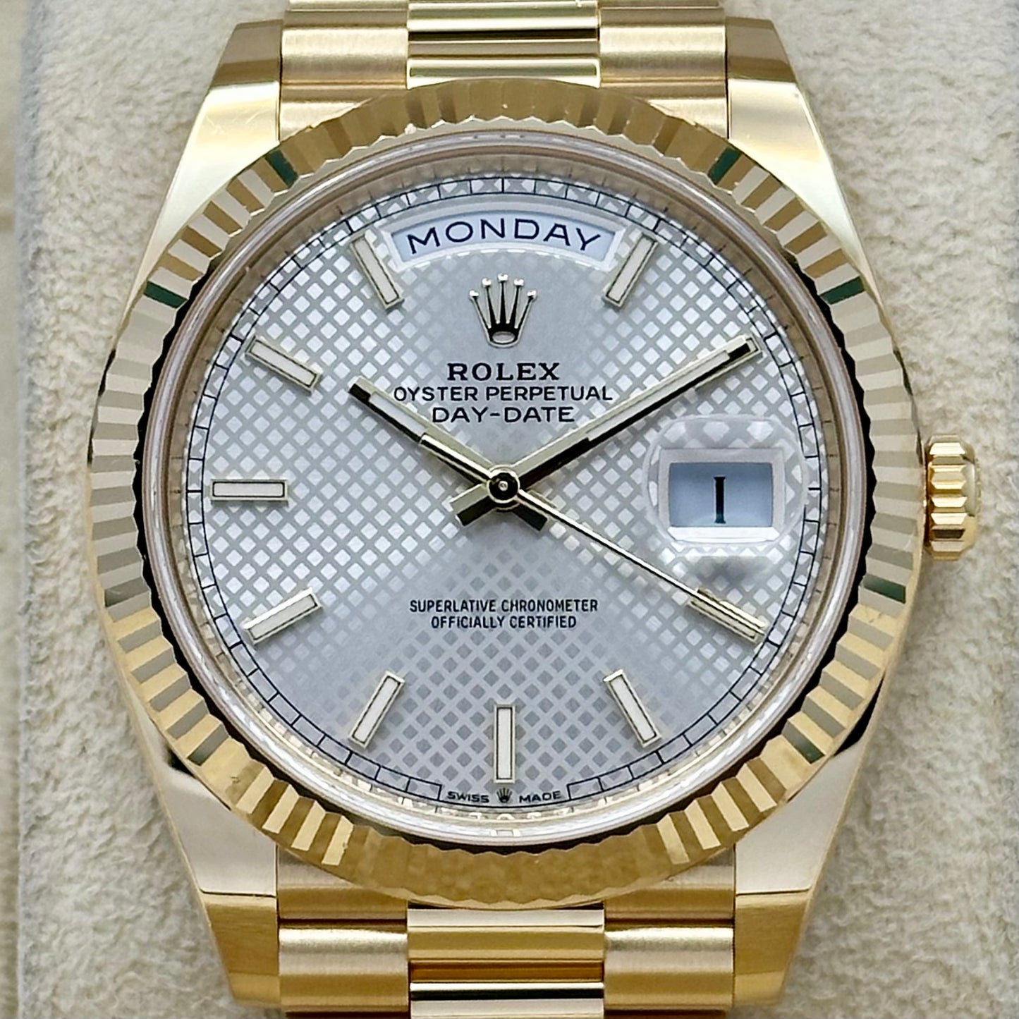 Day-Date 40 Silver Motif Ref 228238 2022
